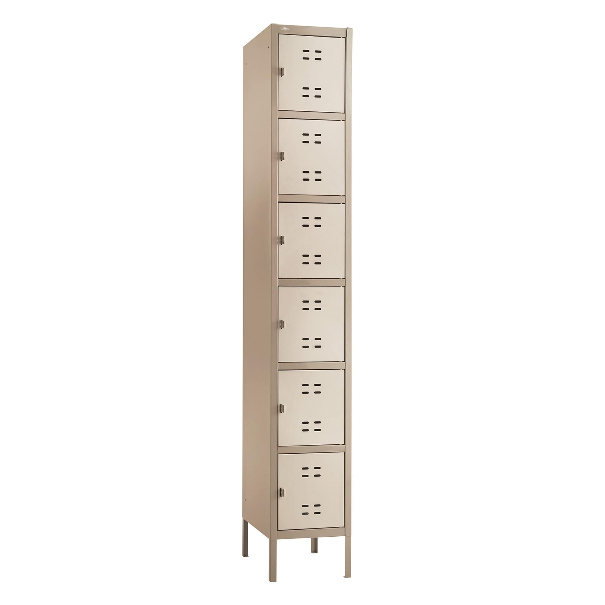 Safco Products 5524TN 6-Tier Stackable Storage Locker Organizer in Tan - Perfect for Office, School, or Home Organization