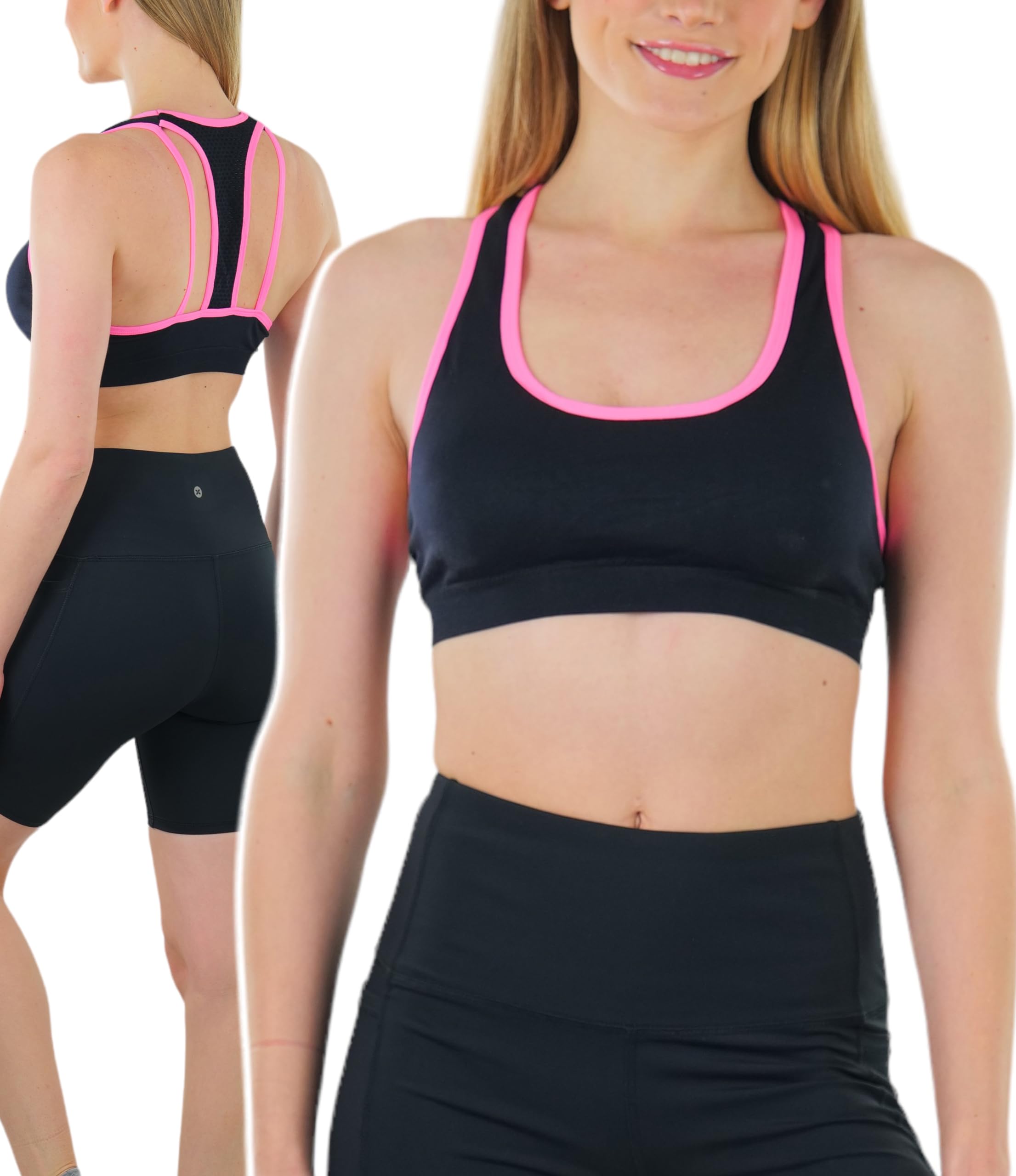 ToBeInStyle Women’s Seamless Wire-Free Sports Bras & Bralettes - Supportive Comfort for Yoga, Running & Gym Workouts