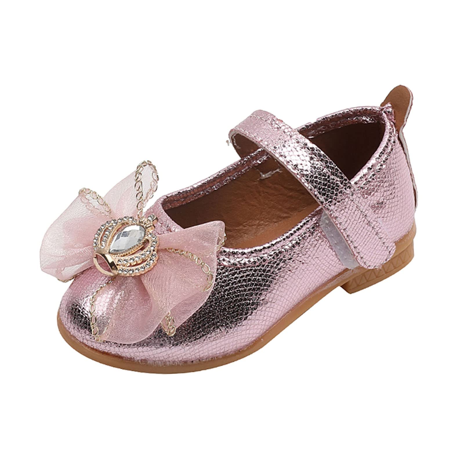 Girls' Flower Girl Dress Shoes - Summer & Autumn Casual Flats with Mesh Bow Design - Perfect for Weddings, Parties & Special Occasions