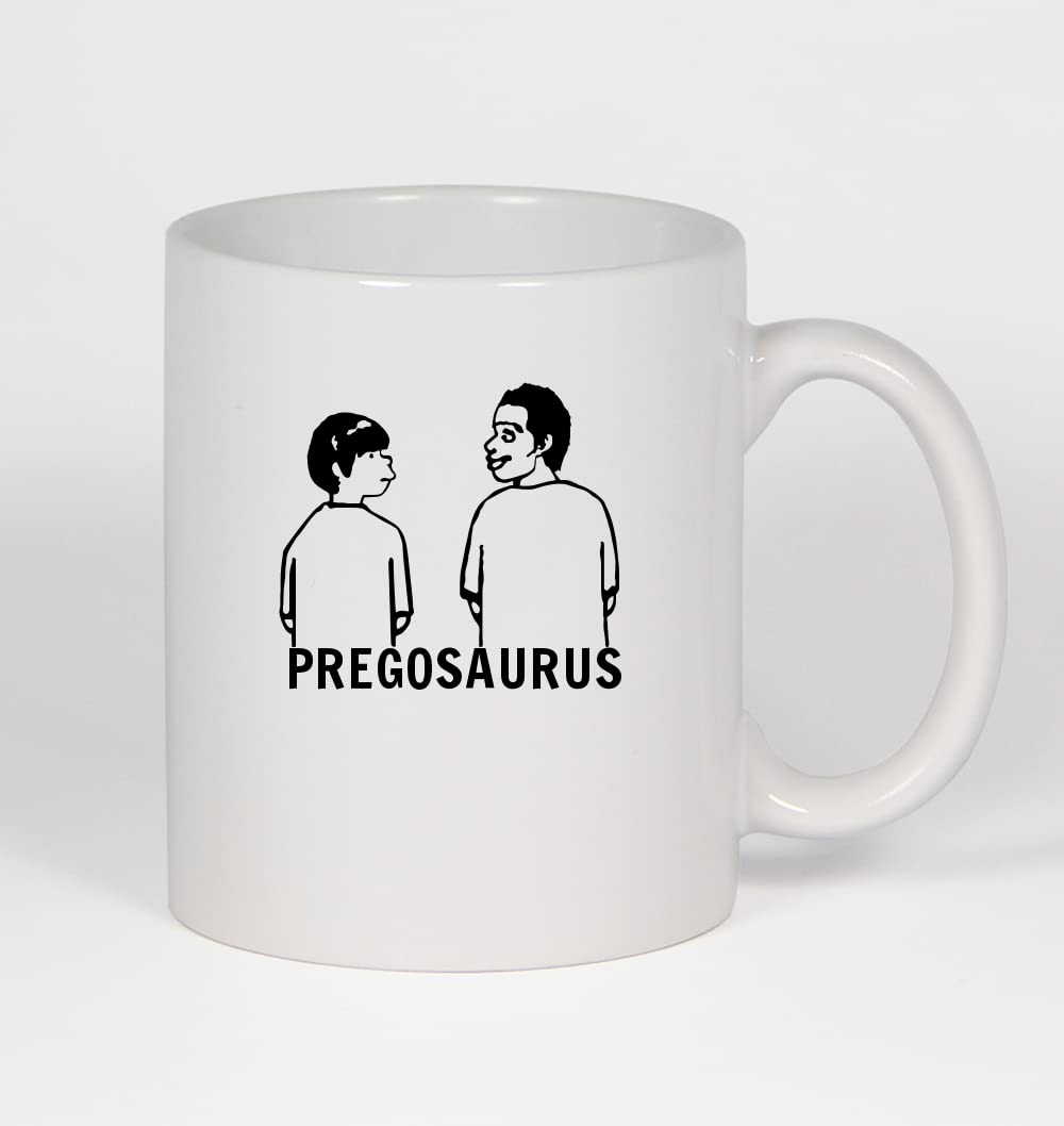 Pregosaurus Anime Ceramic Coffee Mug - 11oz White - Perfect for Anime Fans, Coffee Lovers & Unique Gifts