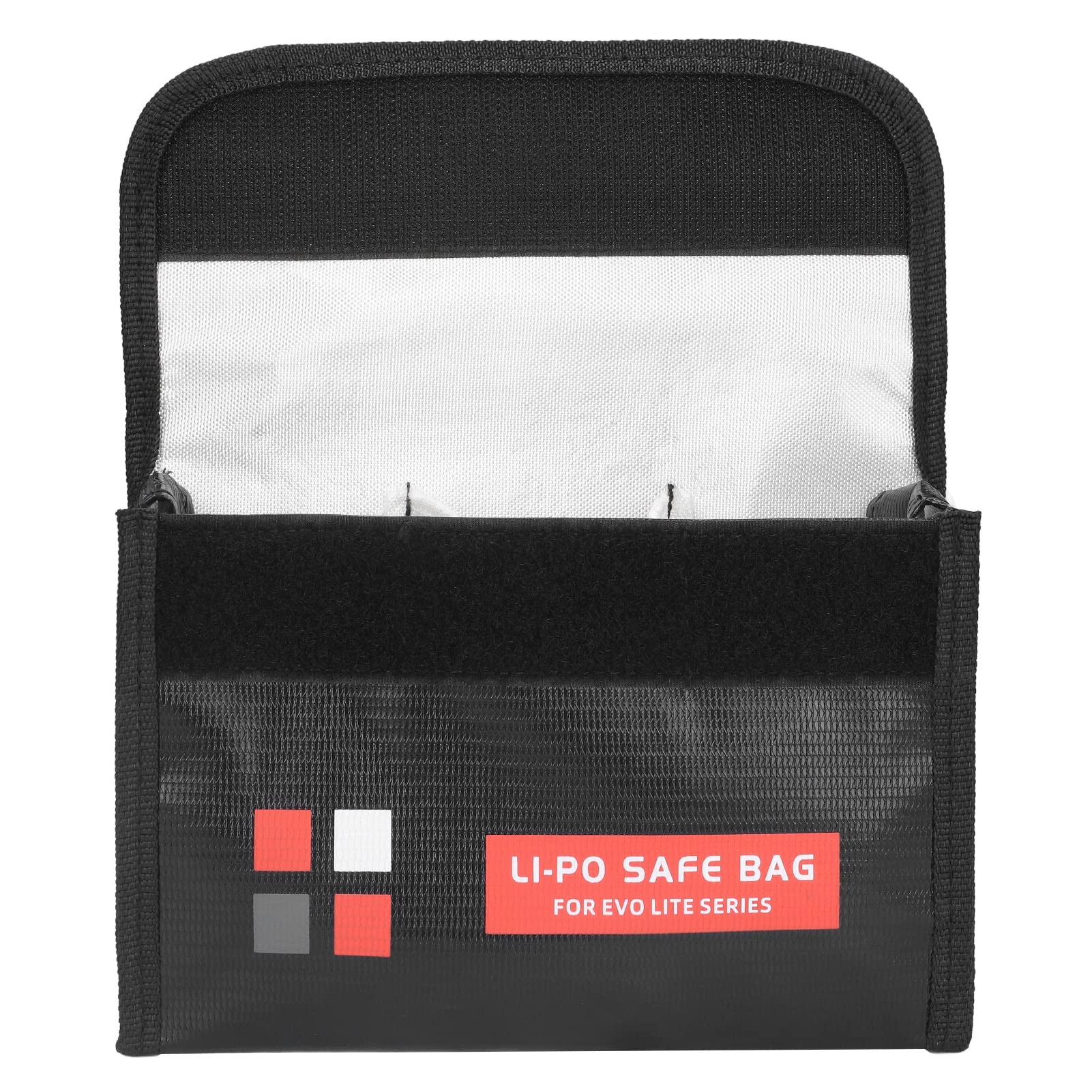 Dilwe Sunnylife Fireproof Battery Storage Bag - Shockproof & Waterproof Protective Case for Li-ion, LiPo, 18650 Batteries - Safe Travel & Transport Charging Pouch for Drones, RC Cars, Power Tools