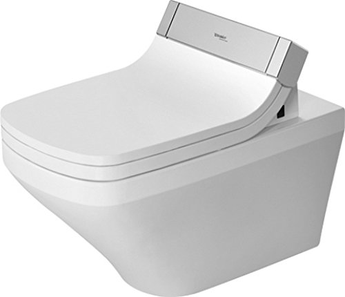 Duravit 2542590092 Durastyle Wall-Mounted Rimless Toilet Bowl - Modern Space-Saving Design for Small Bathrooms & Commercial Spaces