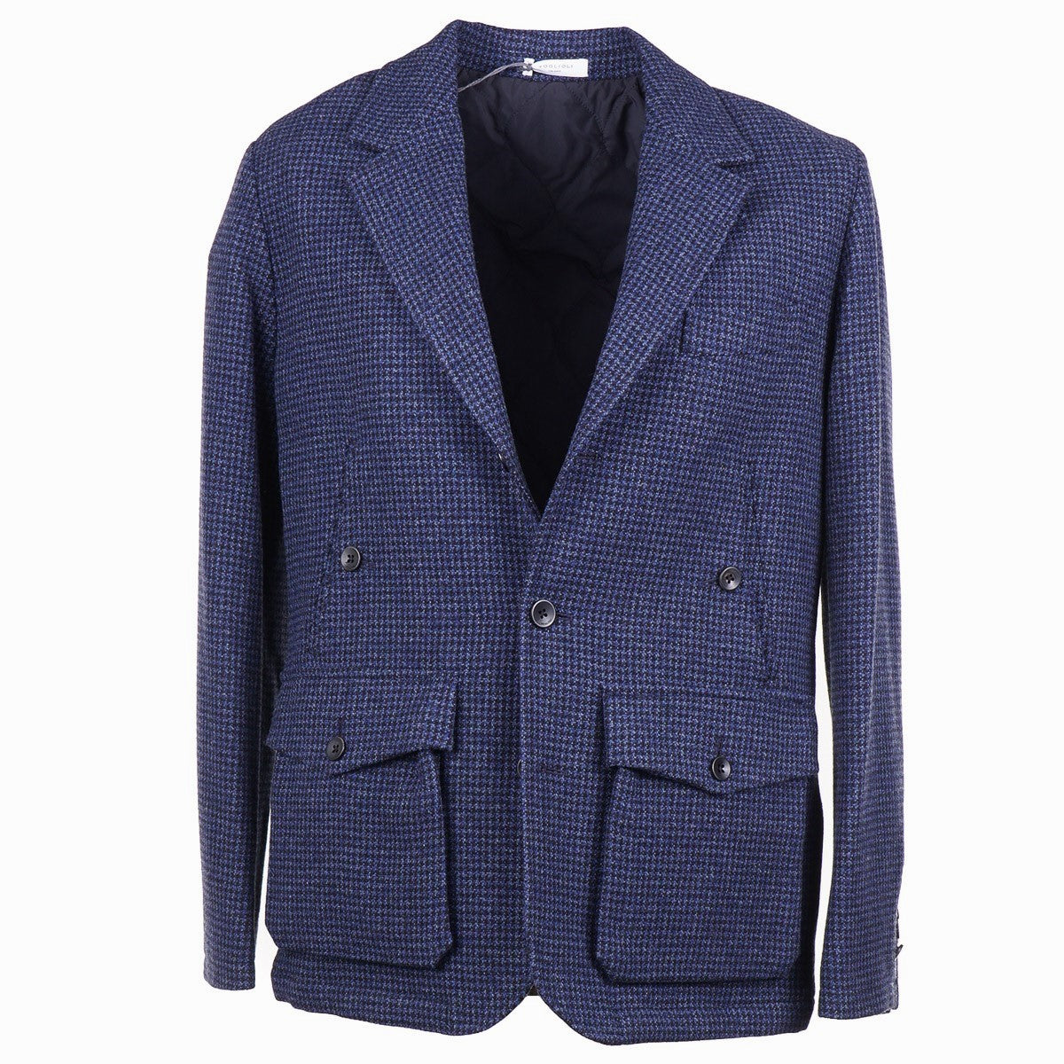 Boglioli Men's Wool Blazer with Quilted Lining - Premium Slim Fit Sport Coat for Business, Office & Formal Occasions