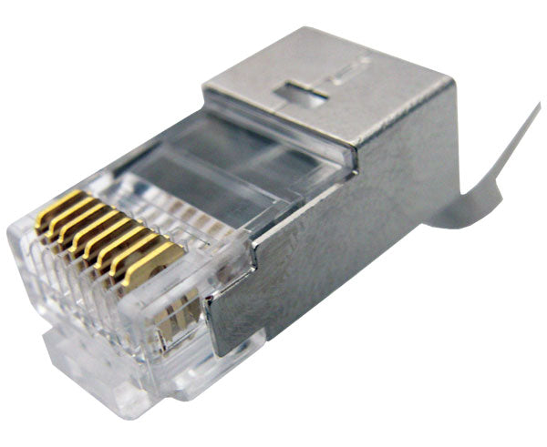 Premium CAT6A/CAT7 Shielded RJ45 Ethernet Connector - Under 8mm OD for High-Speed Networking, Gaming & Data Centers