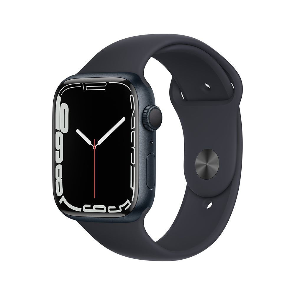 Apple Watch Series 7 45mm GPS + Cellular Aluminum Case with Sport Band - Perfect for Fitness Tracking, Calls & Smart Notifications