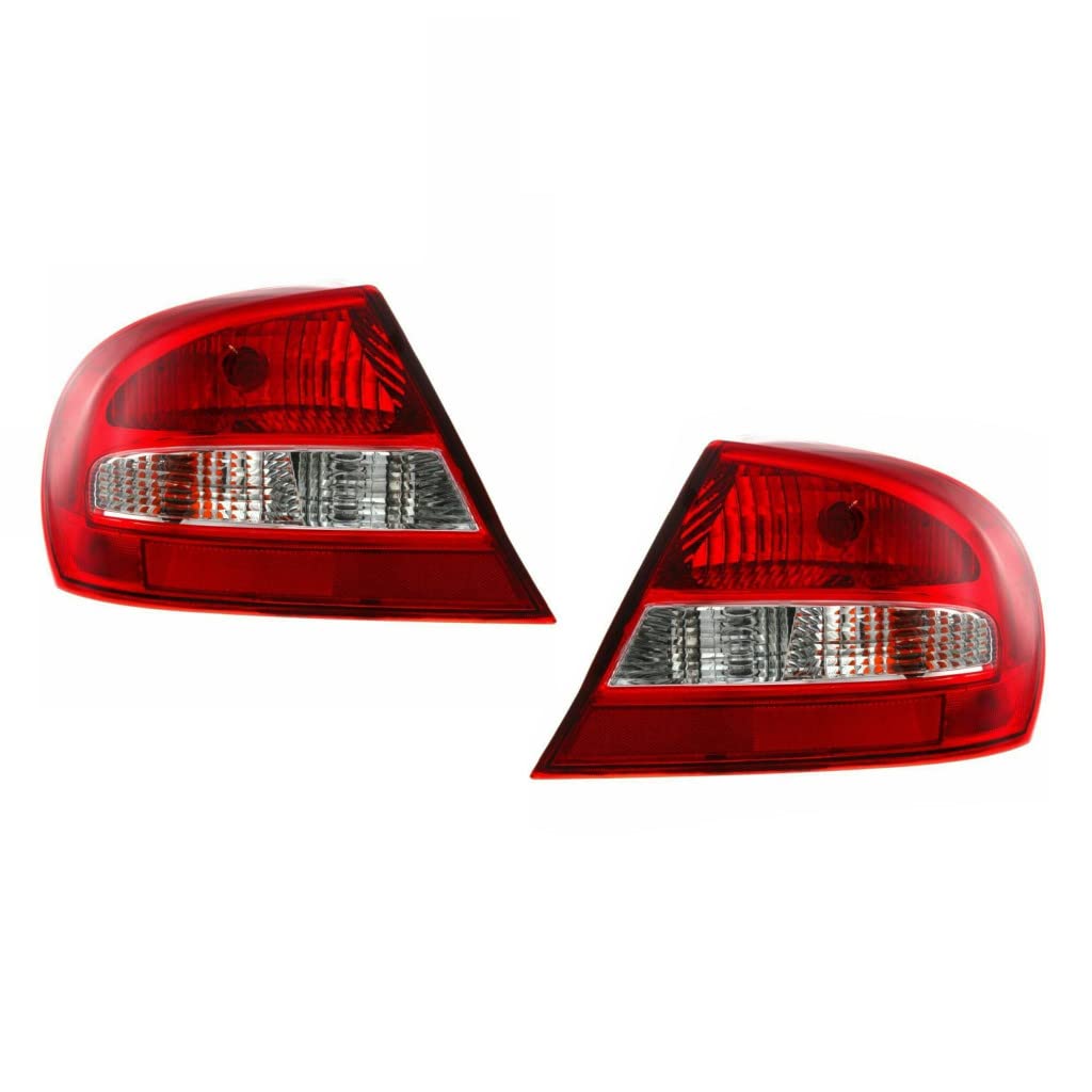 2003-2005 Chrysler Sebring Coupe Rear Tail Lights Pair - Driver & Passenger Side - Replaces CH2800175 CH2801175 MN133289 MN133290 - Perfect for Night Driving Safety and Vehicle Restoration Projects