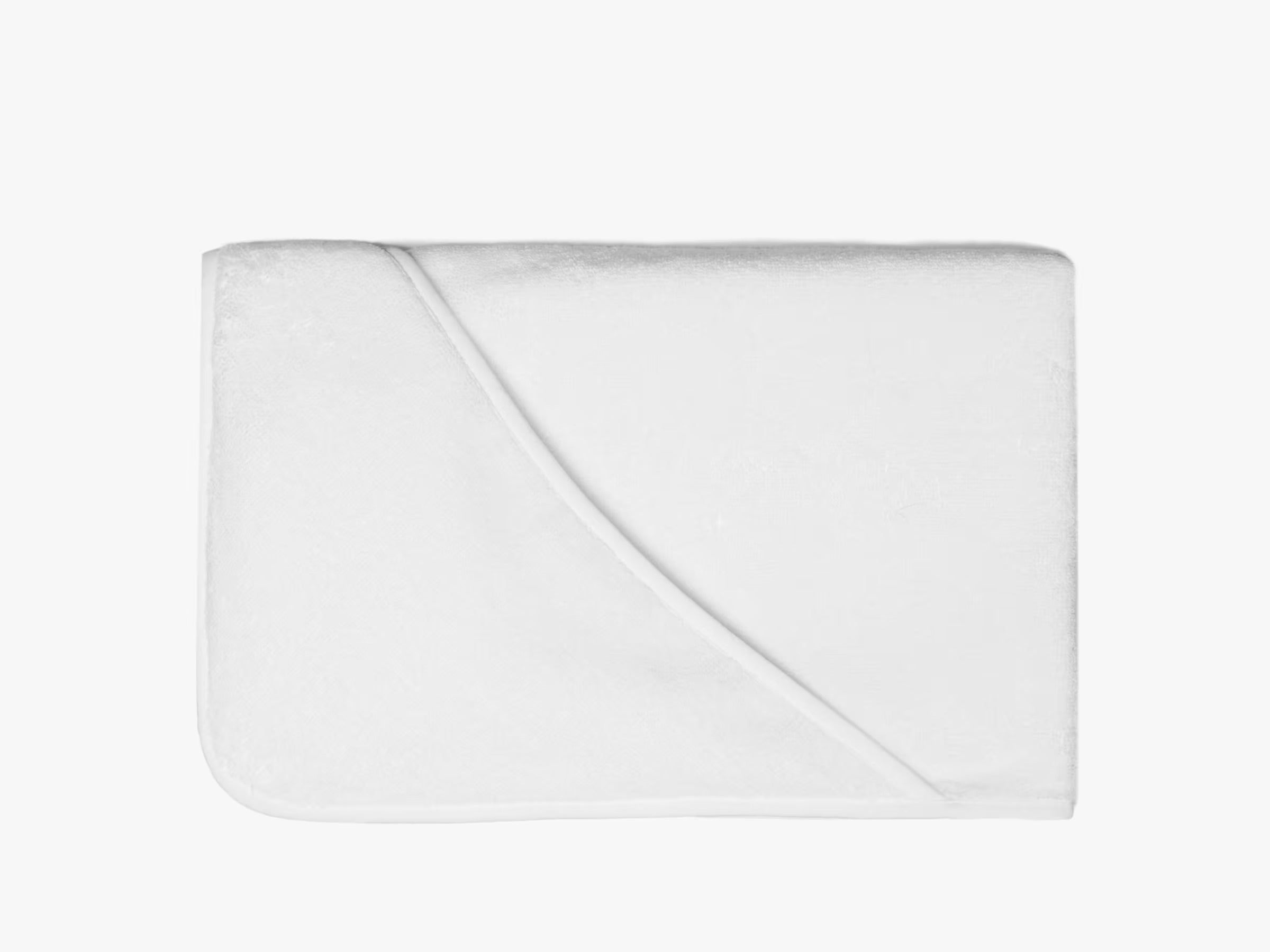 Organic Hooded Baby Towel for Toddlers - Soft & Absorbent White Hooded Bath Towel for Kids - Perfect for Bath Time, Swimming & Beach Outings