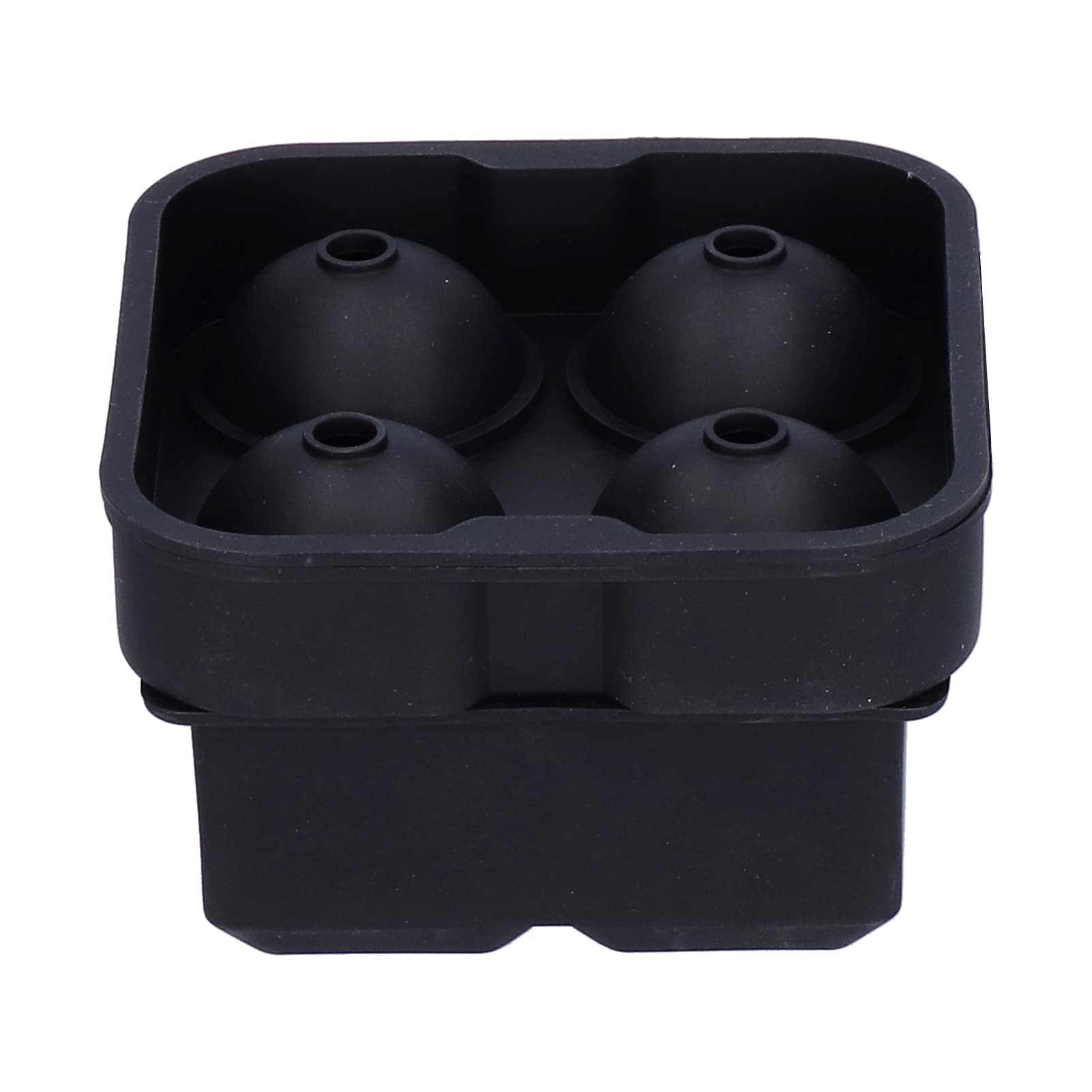 2-Pack Silicone Ice Cube Trays with Lids - Large Round, Square & Honeycomb Molds for Whiskey, Reusable Ice Ball Maker for Cocktails & Drinks - Perfect for Home Bars, Parties & Chilling Beverages