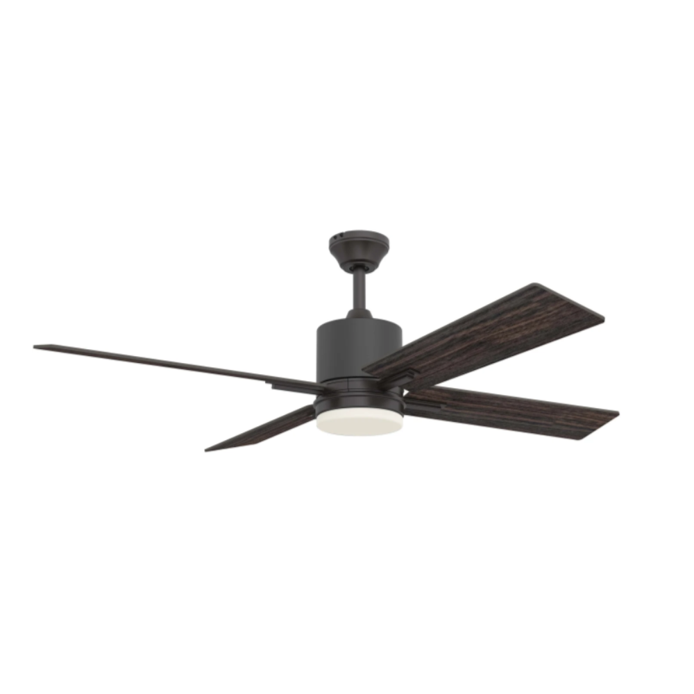 Melisa Ceiling Fan with Remote Control - 52 Inch Modern Indoor/Outdoor Ceiling Fan with LED Light - Quiet Reversible Motor - Perfect for Bedroom, Living Room, Patio and Office