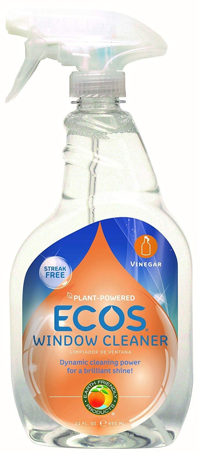 ECOS Earth Friendly Window Cleaner with Vinegar - 22 oz (Pack of 3) | Streak-Free, Non-Toxic Formula for Glass, Mirrors & Windows | Perfect for Homes, Offices & Commercial Spaces