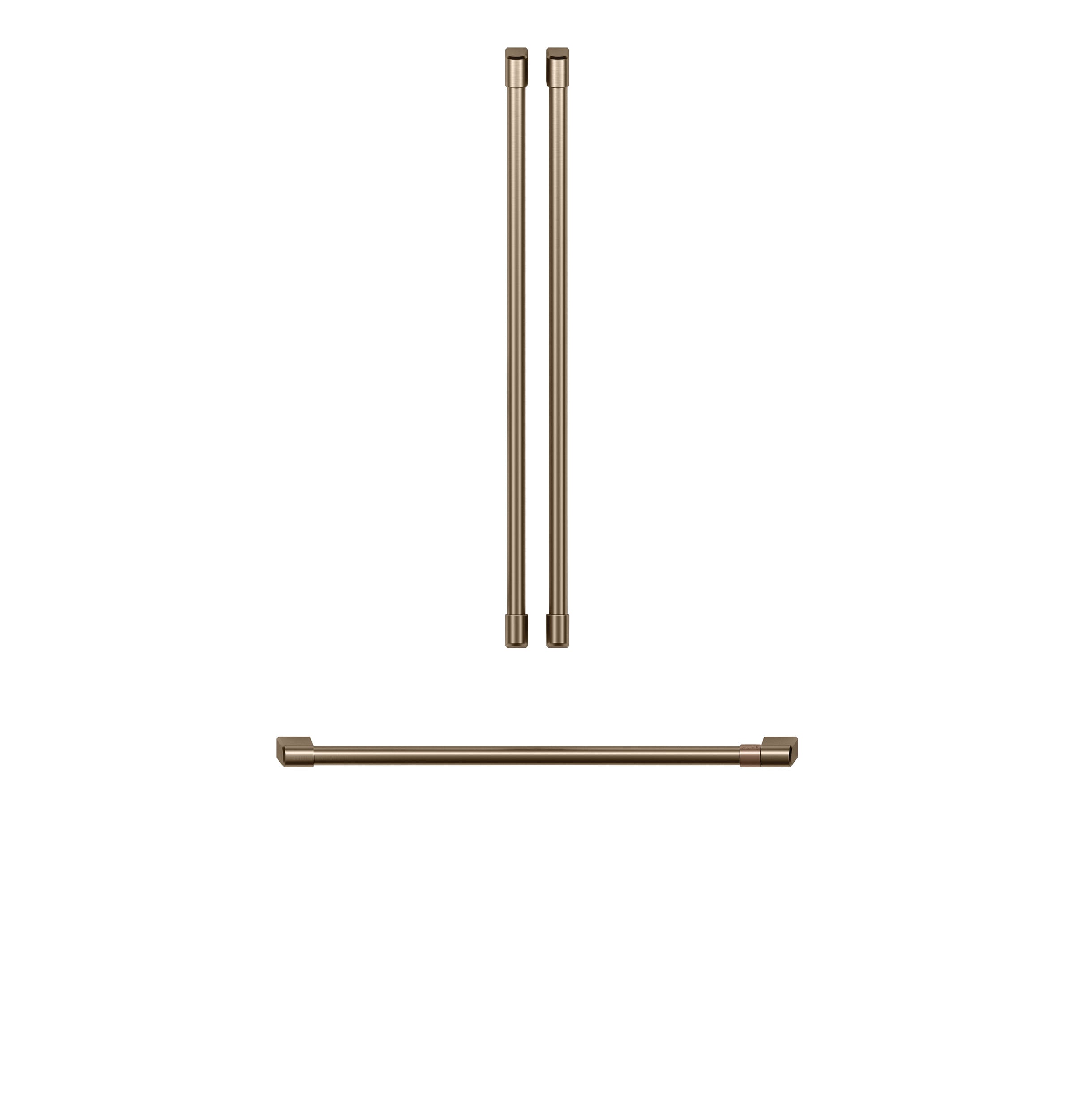 Brushed Bronze Refrigerator Handle Kit for 36