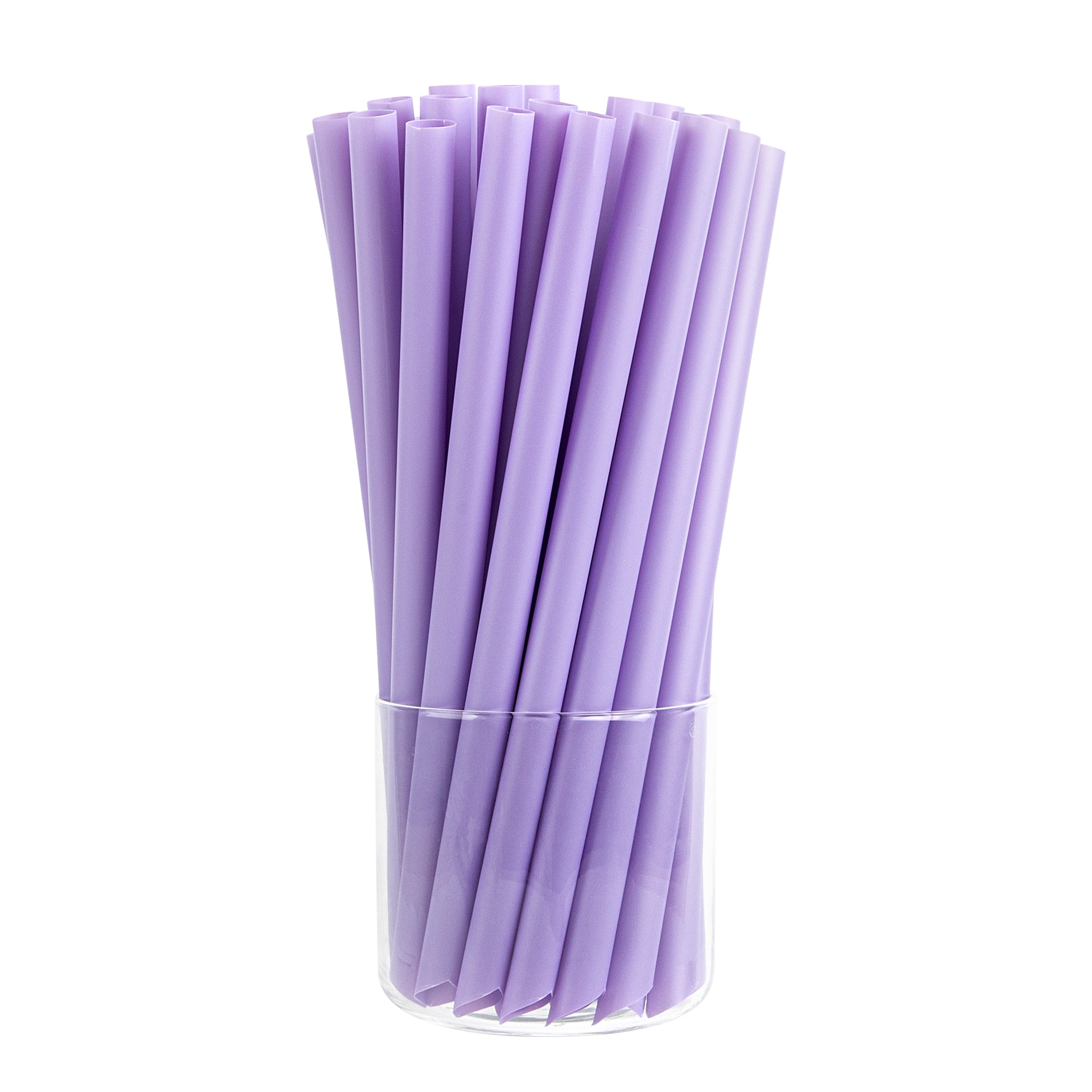 Eco-Friendly Extra Wide Purple PLA Boba Straws - 9