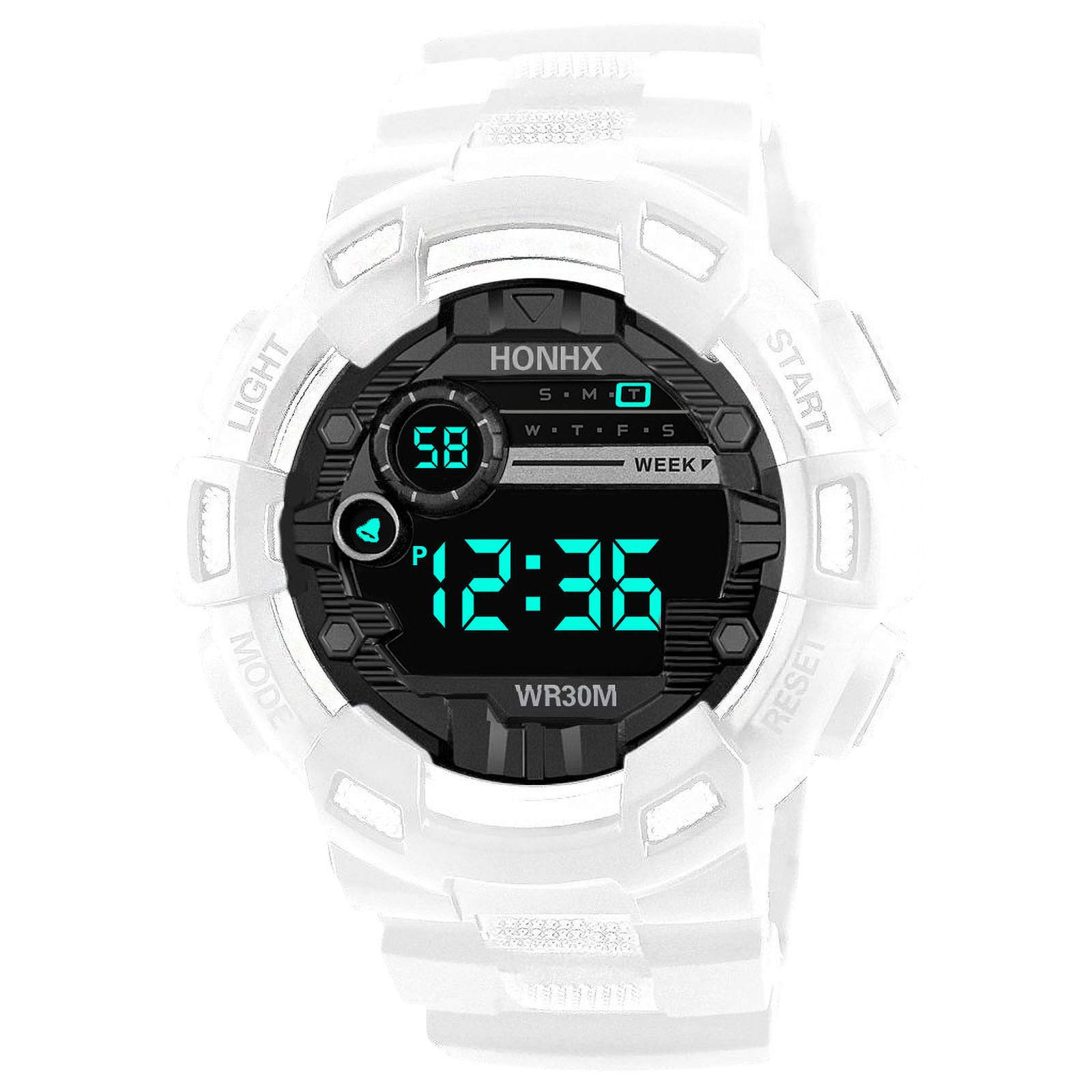 Men's Digital Sports Watch - Waterproof Electronic Watch with 4 Buttons, Multiple Style Options - Perfect Gift for Father, Boyfriend, Brother or Husband - Ideal for Running, Gym Workouts & Outdoor Activities