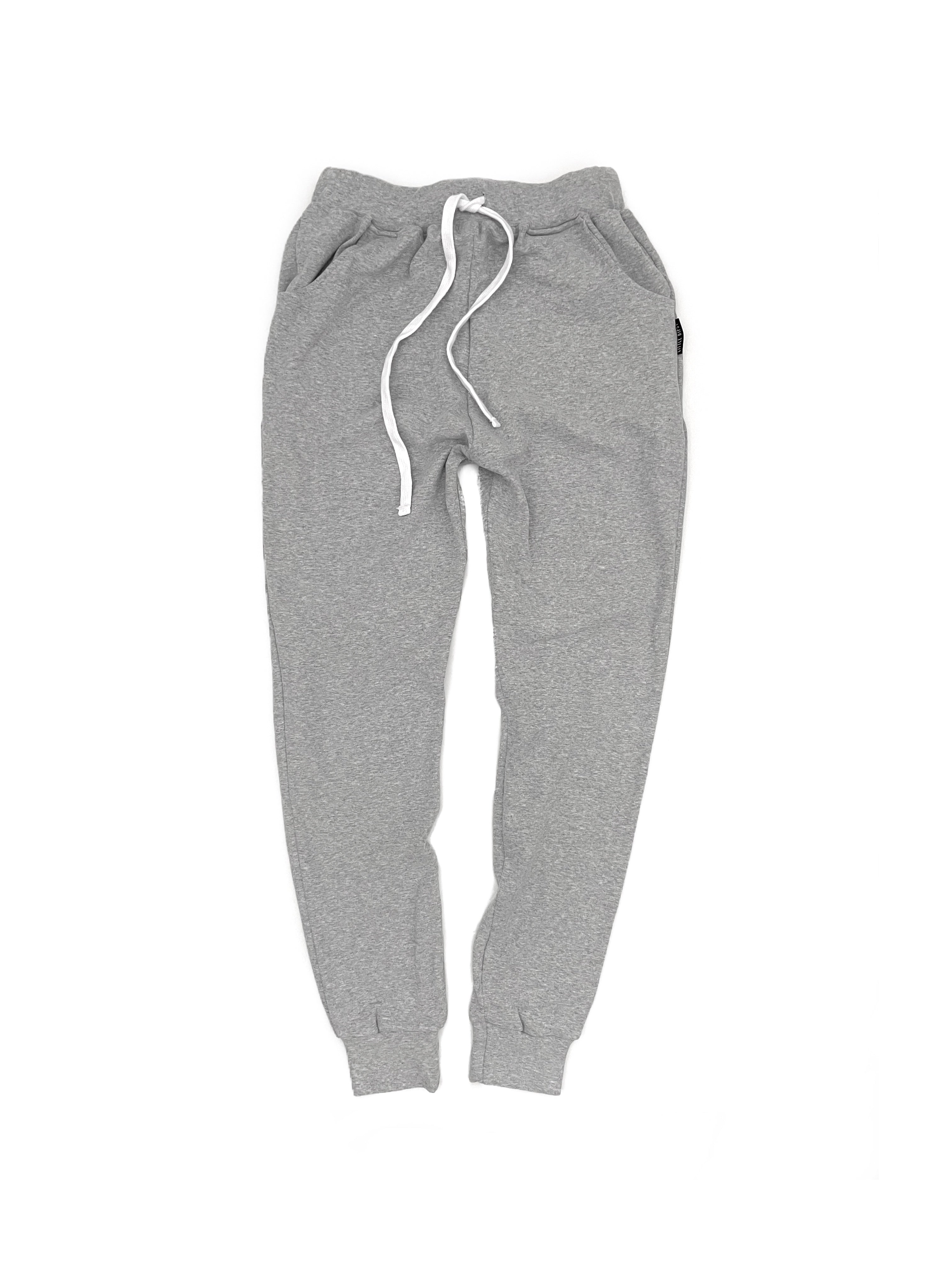 Men's Grey Jogger Pants - Comfortable Athletic Sweatpants for Running, Gym & Lounge Wear