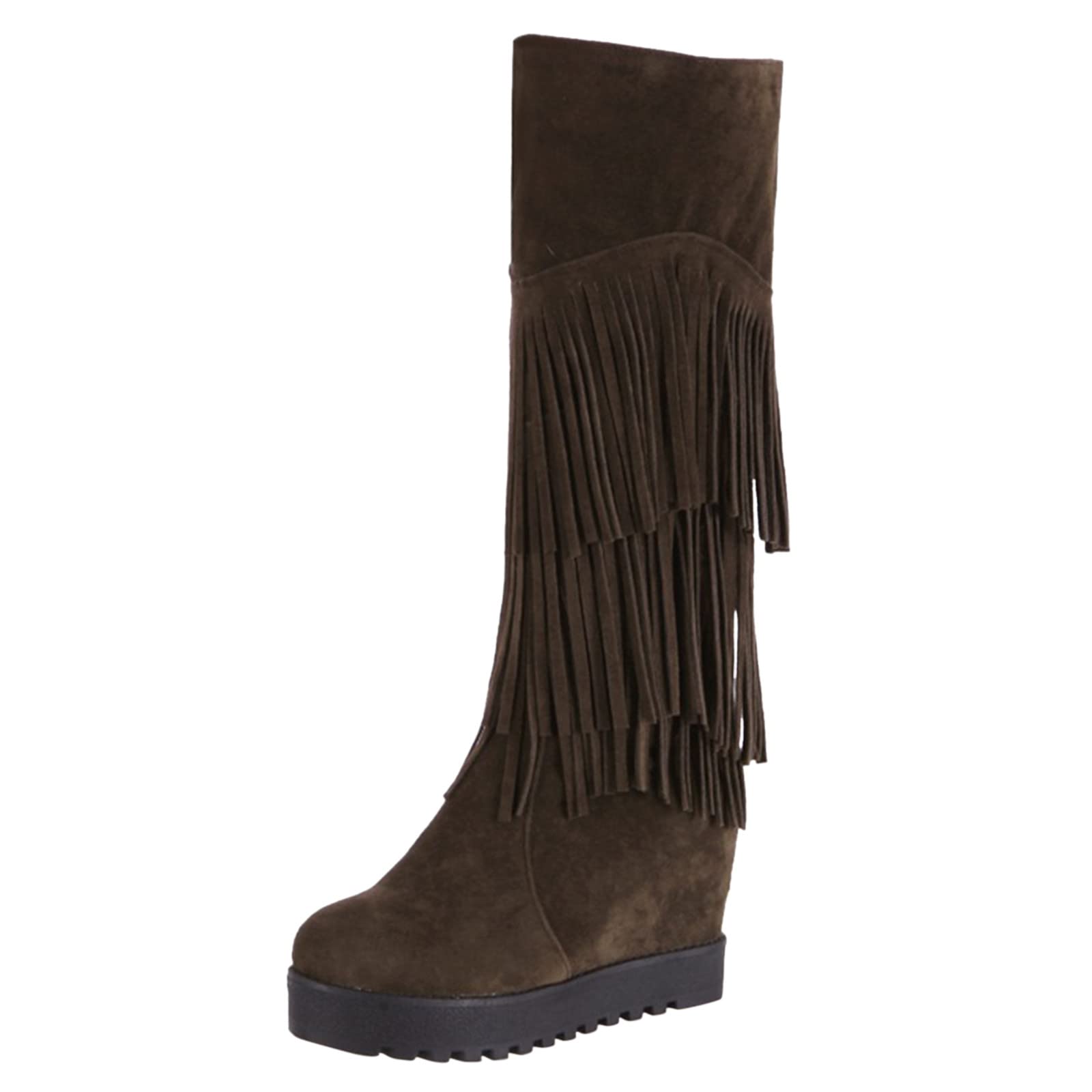 Women's Combat Boots with Platform - Chunky Heel Pointed Toe Cowboy Boots for Western Fashion & Cowgirl Weddings | Perfect for Outdoor Adventures, Country Music Festivals & Boho Chic Outfits