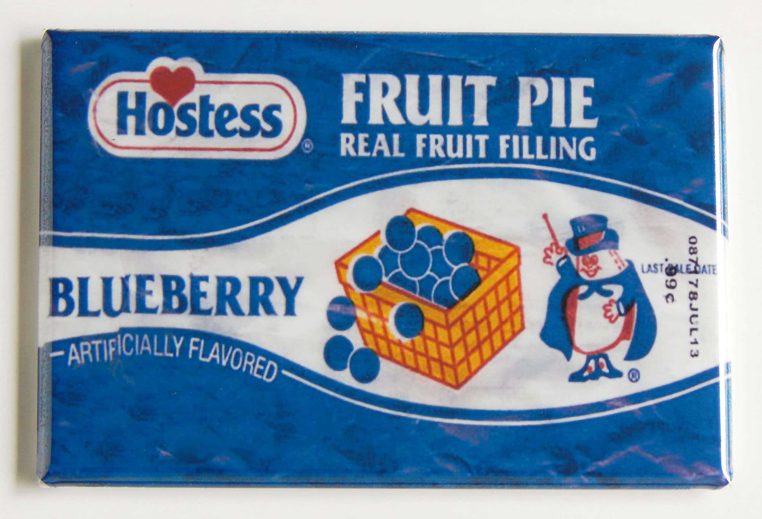 Blueberry Fruit Pie Fridge Magnet (2 x 3 inches) - Cute Kitchen Decor for Refrigerator, Office & Dorm - Perfect for Holding Notes, Photos & Reminders