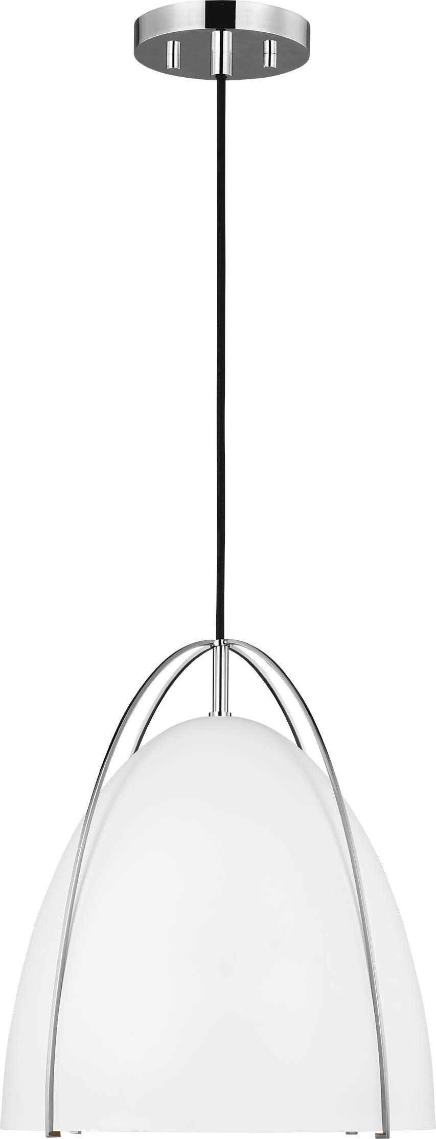 SEA Gull 6551801-05 Modern Single Light Pendant Fixture - Perfect for Kitchen Island, Dining Room, or Entryway Lighting