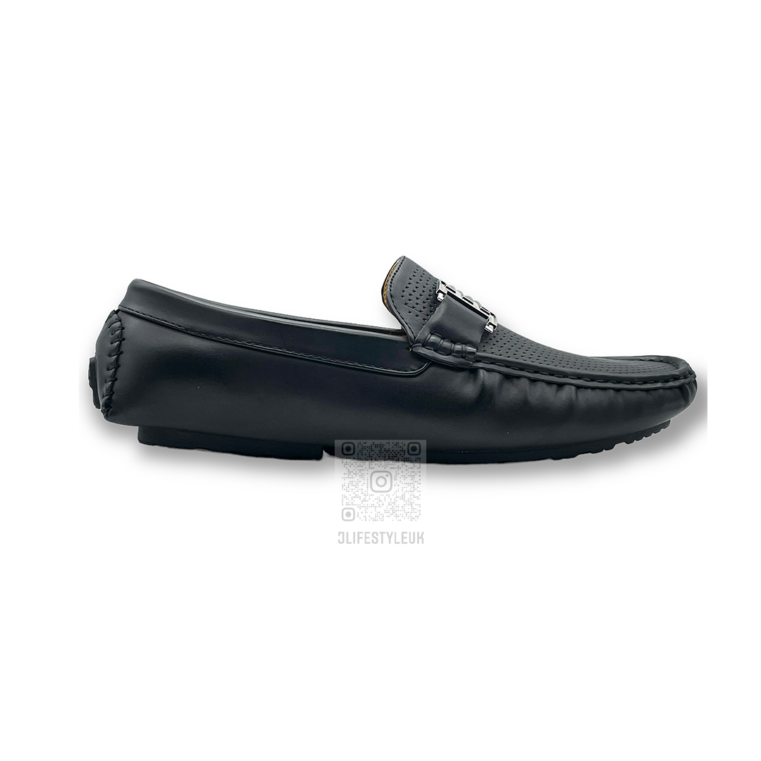 Stylish H Buckle Loafers for Women - Comfortable Slip-On Dress Shoes for Office, Party & Casual Wear