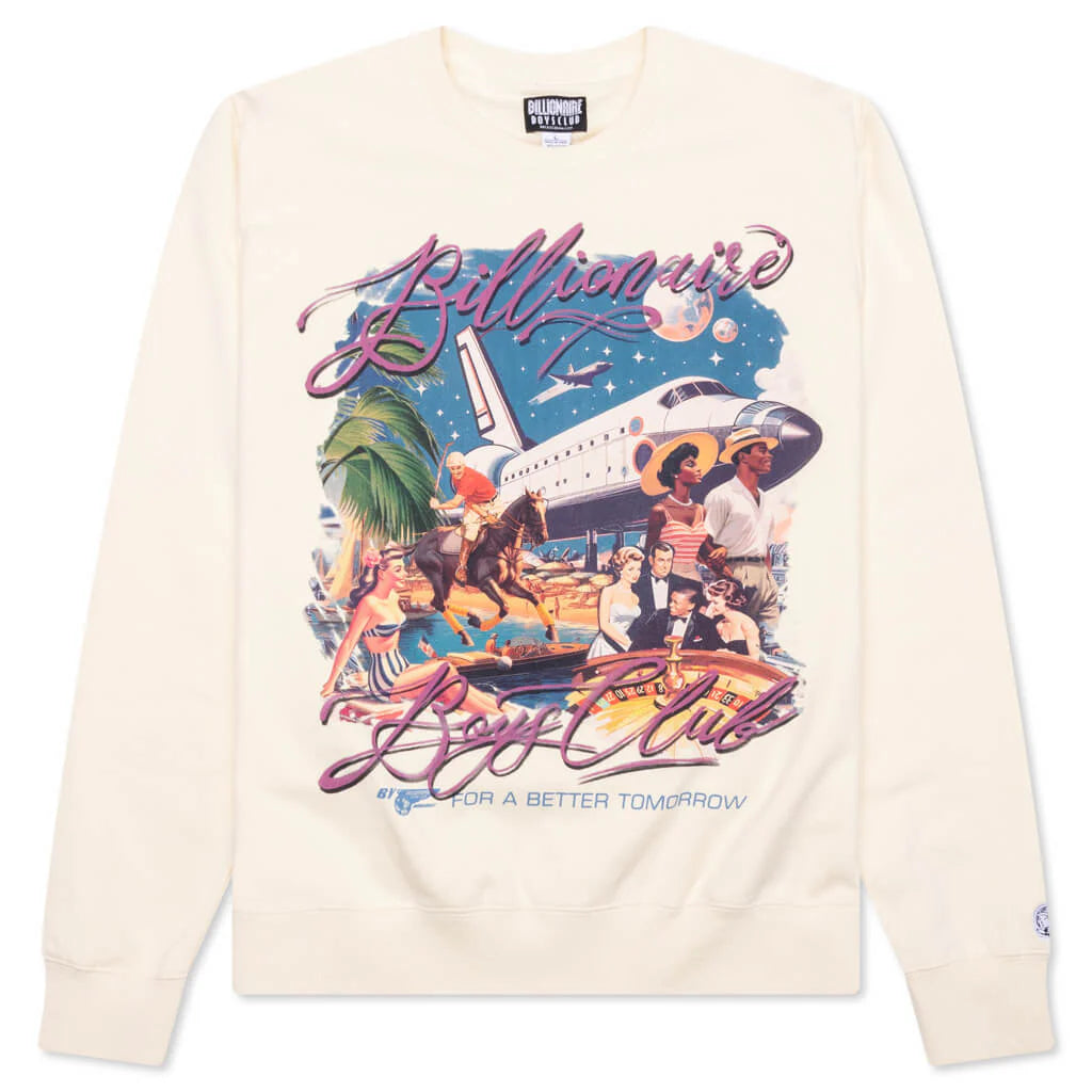 Better Tomorrow Crewneck Sweatshirt | Winter White Cozy Pullover for Men & Women | Perfect for Casual Wear, Layering & Cold Weather Outfits