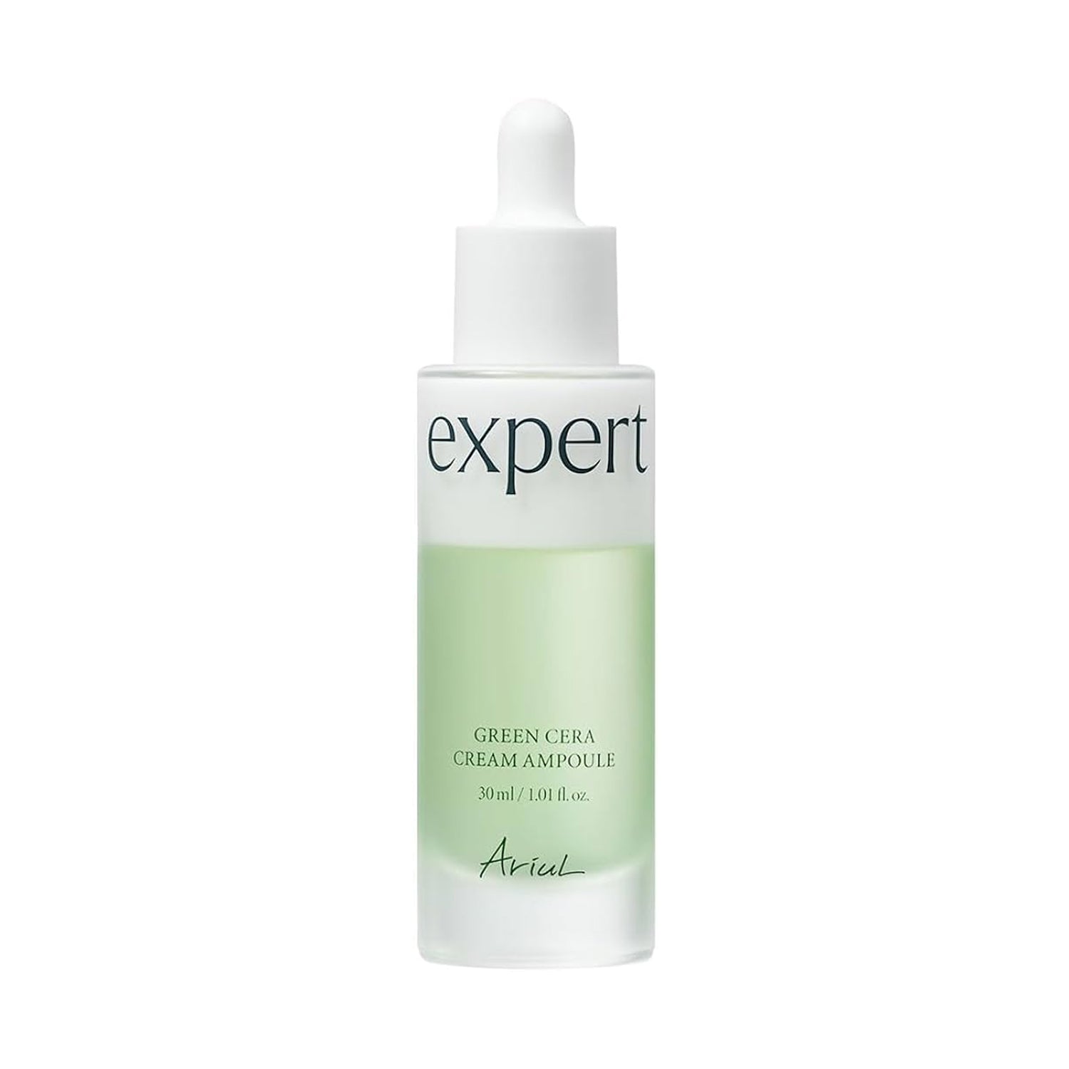 Ariul Expert Green Cera Cream Ampoule 30ml - Korean Ceramide Moisturizer for Dry & Sensitive Skin | Hydrating Face Serum for Day & Night Skincare Routine