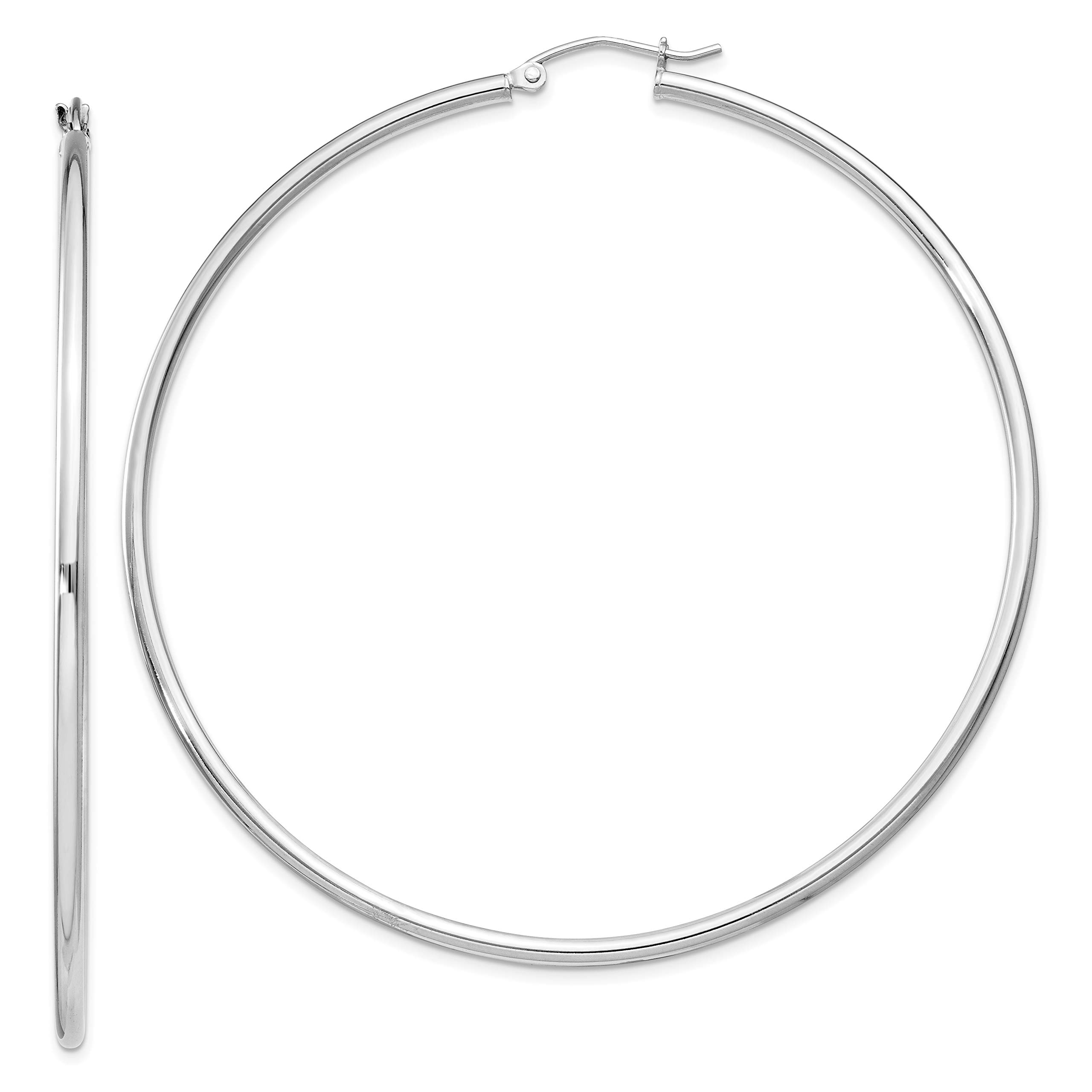 Sterling Silver 2MM Hoop Earrings for Women - Minimalist Thin Small Hoops - Hypoallergenic Everyday Stud Earrings - Perfect for Work, Date Night & Gifting