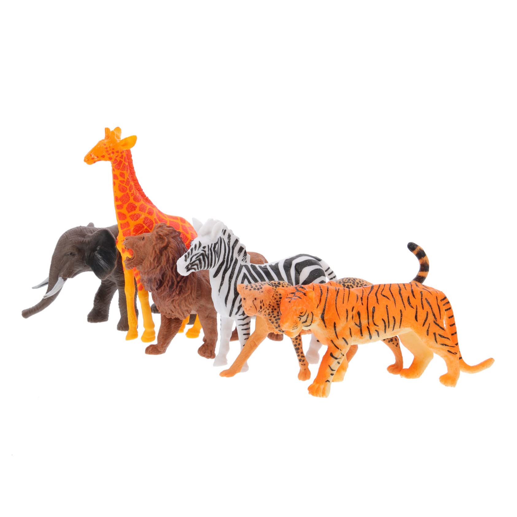 Abaodam 6pcs Miniature Animal Figures - Realistic Wild Animal Toy Set for Kids, Toddlers & Collectors - Perfect for Playtime, Education, Tabletop Games & Room Decor