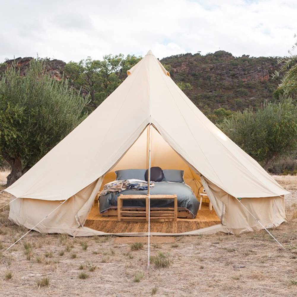 BOCbco Mongolia Yurt Tent - Large Waterproof Camping Tent for 5-8 People, Family Outdoor Bell Tent for Camping, Hiking, Road Trips & Self-Driving Adventures | Durable Shelter for Backpacking, Glamping & Family Gatherings