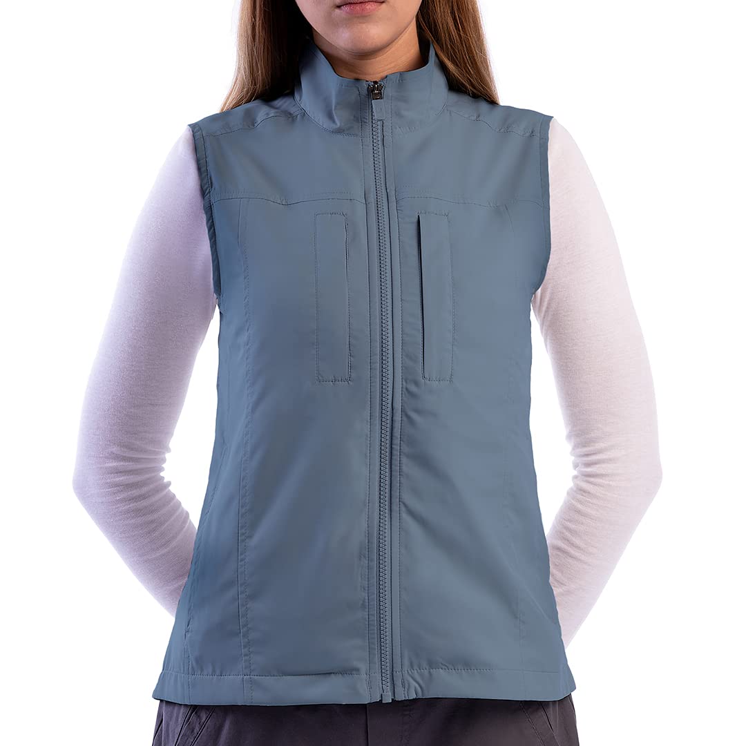 SCOTTeVEST Women's Featherweight Vest with 16 Hidden Pockets - Lightweight Water-Repellent Travel Vest for Hiking, Camping & Everyday Wear
