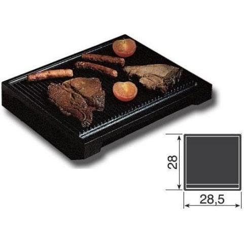ILVE Cast Iron Steak Grill Pan (A/006/06) - Heavy Duty Grill Pan for Perfect Steaks, Burgers & Vegetables - Ideal for Stovetop, Oven & Outdoor Cooking