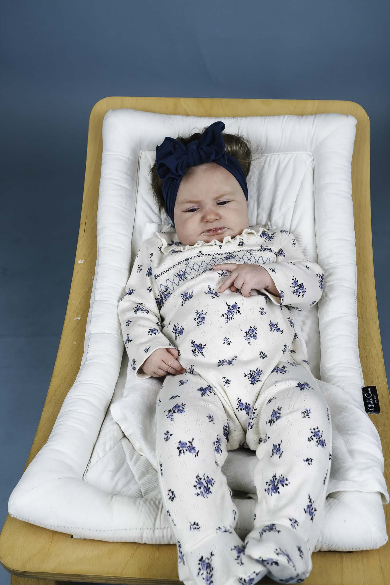 Floral Smocked Pointelle Baby Girl Footie Pajamas - Soft & Comfortable Sleepwear for Newborns & Infants - Perfect for Nursery, Bedtime & Photo Shoots