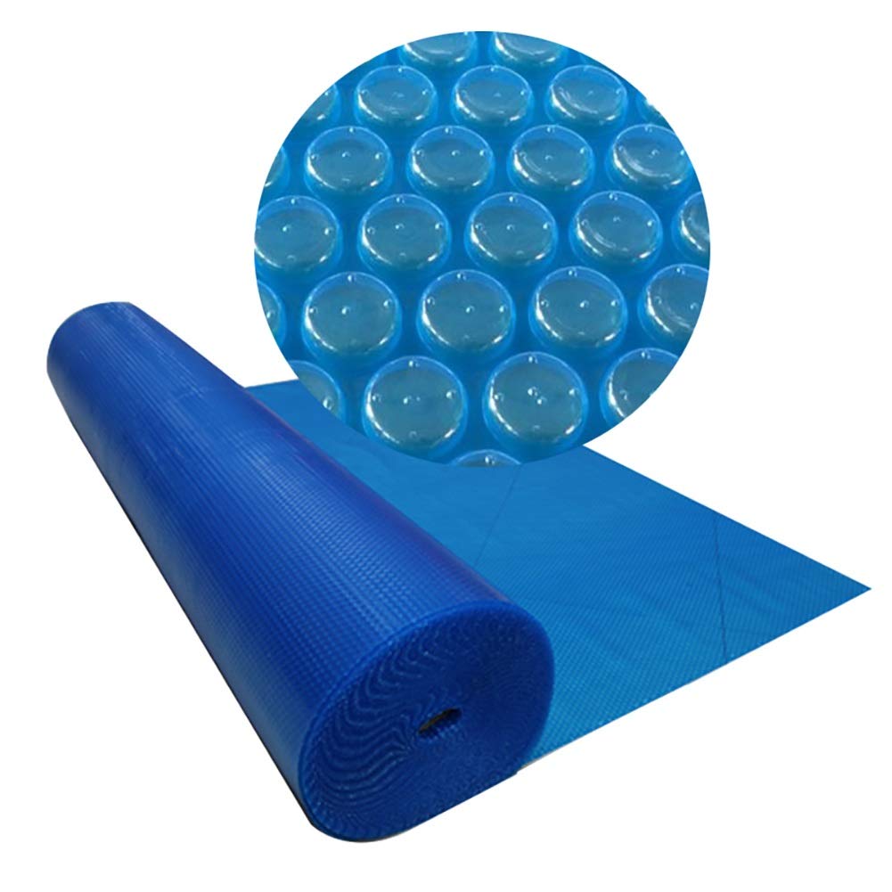 Heavy Duty Blue Rectangle Solar Pool Cover for Above Ground Pools - 2x6m Dustproof Thickened Swimming Pool Tarp with Easy Roll-Up Design | Perfect for Winter Protection, Summer Heat Retention & Debris Prevention