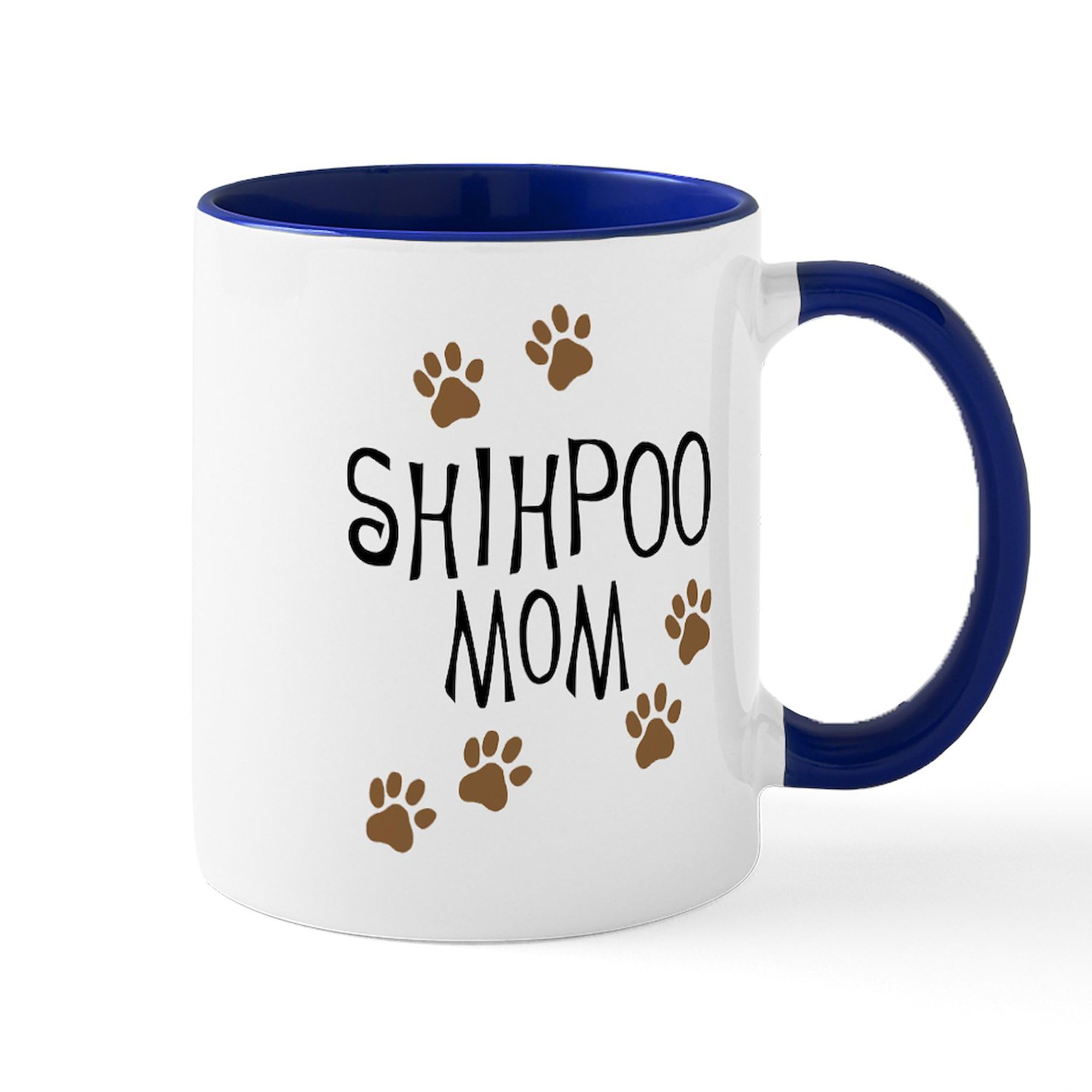 Shihpoo Mom Ceramic Coffee Mug 11 oz (325 ml) - Perfect Gift for Dog Lovers, Ideal for Tea, Coffee & Hot Drinks at Home or Office