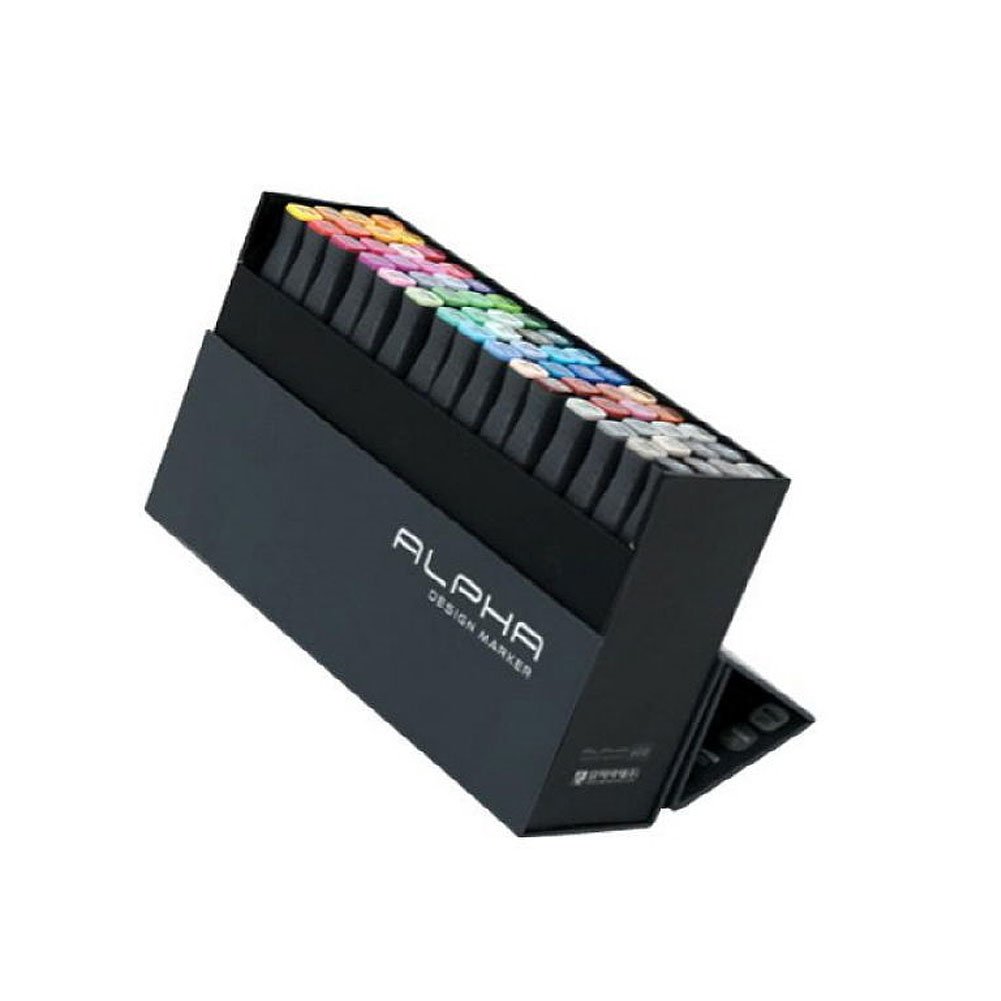 60-Piece Graphic Marker Set - Premium Art Markers for Drawing, Sketching & Illustration - Ideal for Artists, Designers & Students (Box Design Marker)