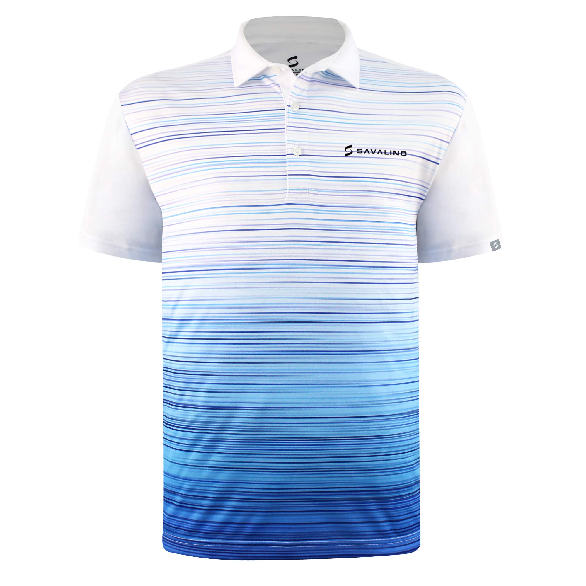 SAVALINO Men's Quick-Dry Moisture-Wicking Polo Shirts - Breathable & Comfortable (Sizes S-5XL) - Perfect for Golf, Work & Casual Wear