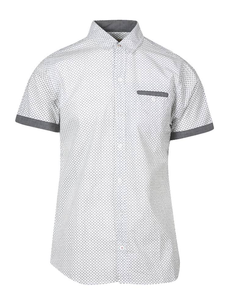 Premium Square Dot Dress Shirt for Men - Business Casual Button Down Shirt with Gravity Threads - Perfect for Office, Weddings & Formal Events