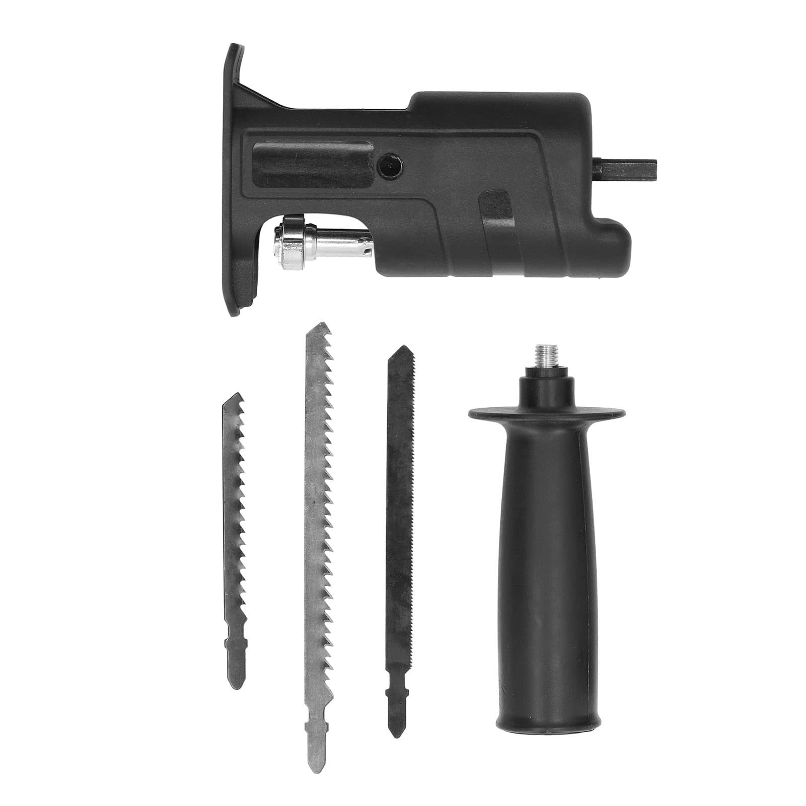 Shanrya Reciprocating Saw Adapter - Electric Drill Conversion Kit with High-Speed Steel Interchangeable Blades | Perfect for Wood Cutting, Metalworking, and DIY Home Improvement Projects