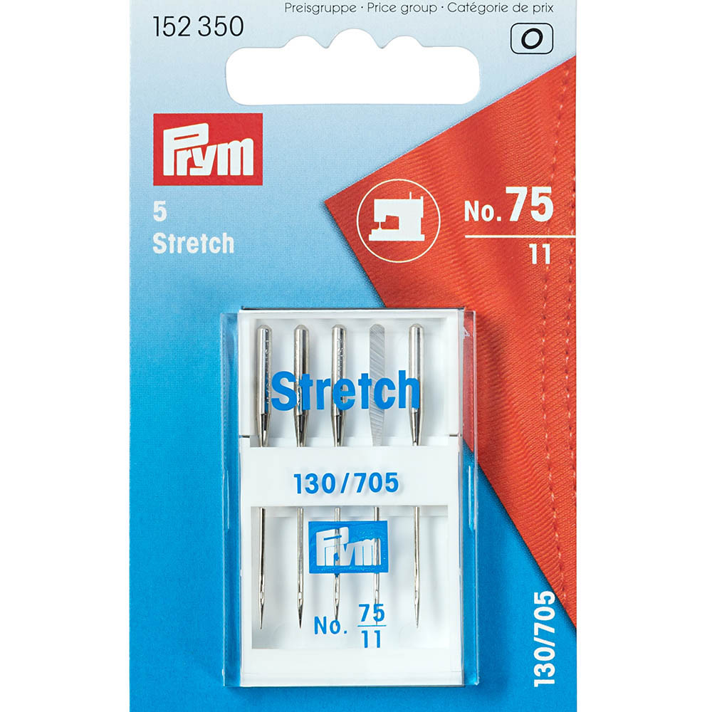 Prym Stretch Sewing Machine Needles (5-Pack) - Perfect for Knits, Spandex & Elastic Fabrics | Ideal for Home Tailoring & DIY Projects