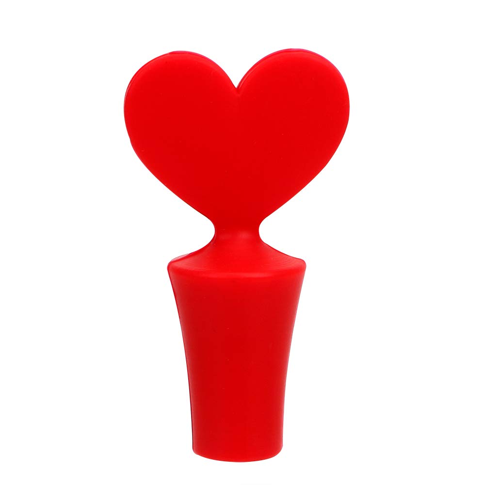1PC Leak-Proof Silicone Wine Stoppers - Airtight Wine Bottle Sealer Cap for Wine & Beer Bottles, Cork Stopper Plug (Red) | Perfect for Home Bars, Parties, Picnics & Wine Preservation