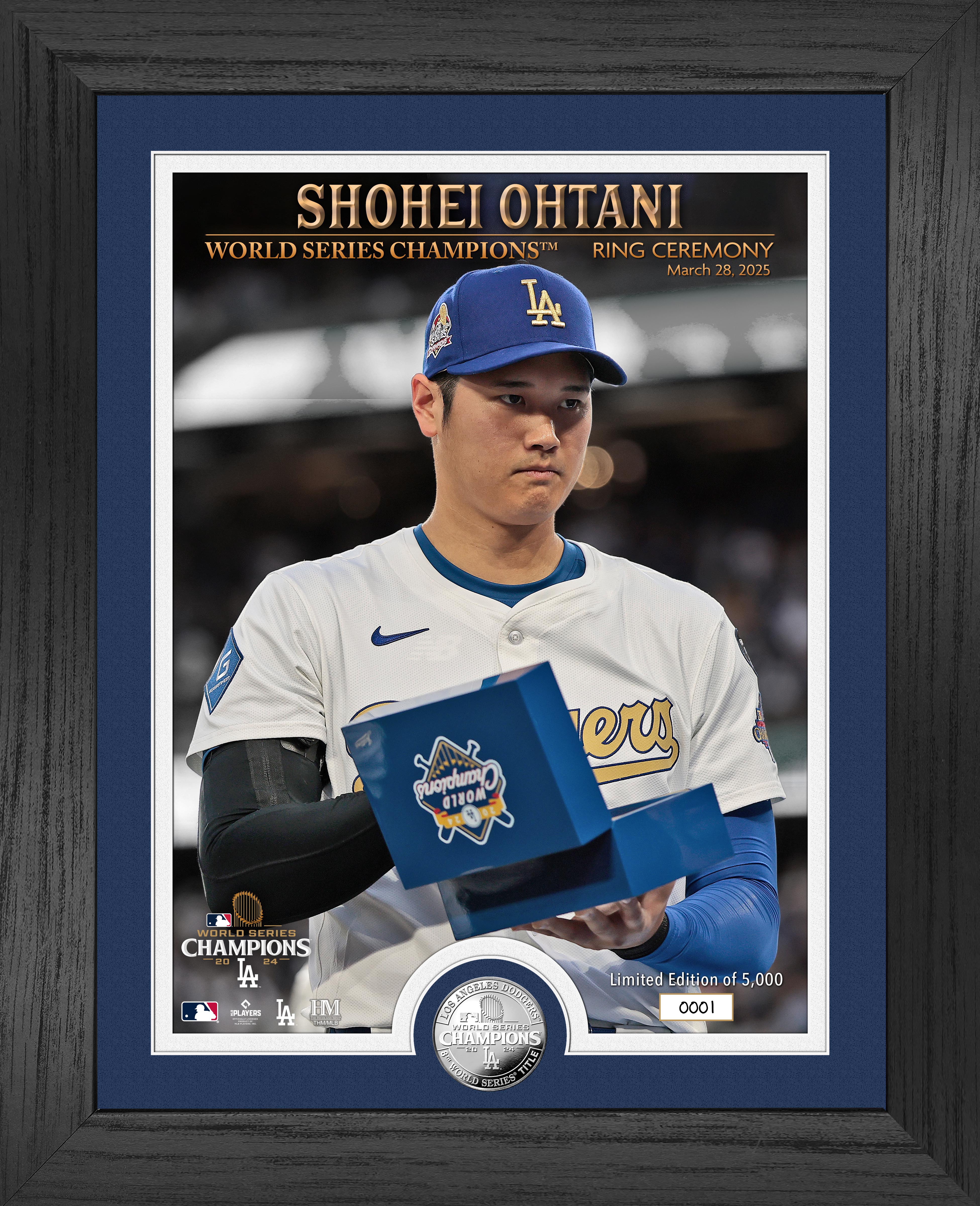 Shohei Ohtani 2024 World Series Championship Ring Ceremony Commemorative Silver Coin - Limited Edition Collectible for Baseball Fans, Sports Memorabilia Enthusiasts - Perfect for Display Cases, Man Caves, and Sports Themed Rooms