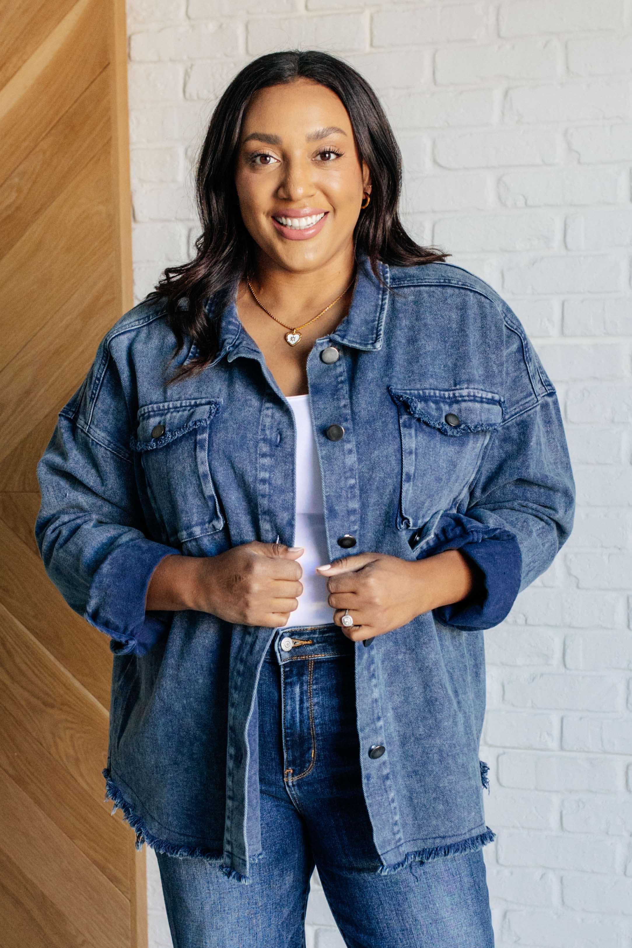 Just In Case Mineral Wash Shacket - Stylish Overshirt for Men & Women | Trendy Layering Piece for Fall & Winter | Perfect for Casual Outfits, Outdoor Adventures & Cozy Evenings