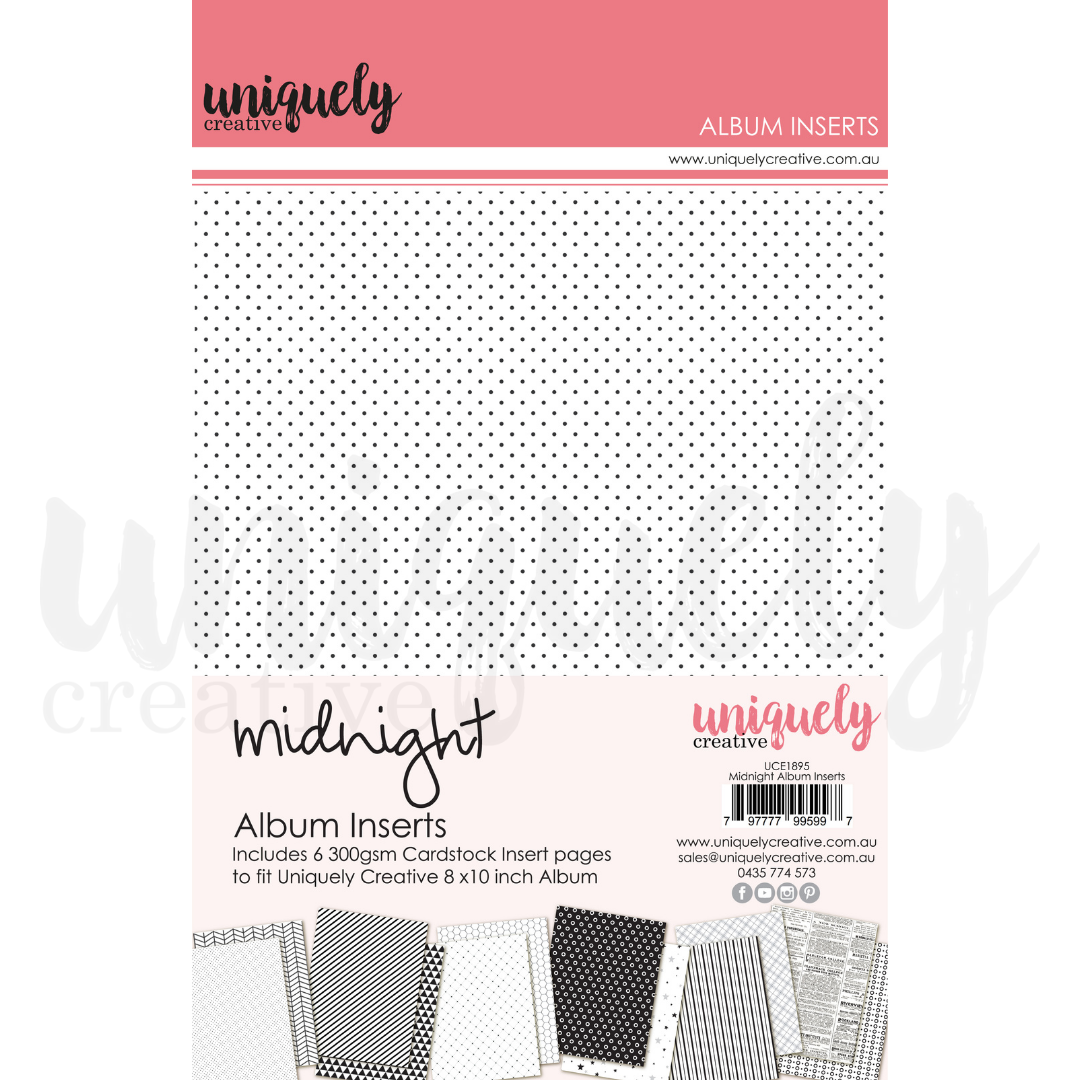 Premium Album Inserts - Midnight Black Acid-Free Photo Sleeves for Archival Storage, Scrapbooking & Photo Organization (12-Pack) - Perfect for Wedding Albums, Family Memories & Professional Portfolios