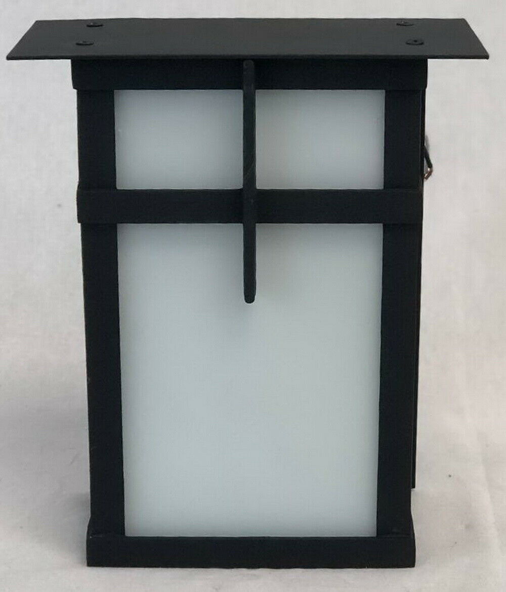 Black LED Outdoor Wall Lantern - Trans Globe Lighting PL 5280 BK - Energy Efficient Waterproof Exterior Light for Porch, Patio & Garden - Perfect for Home & Commercial Use