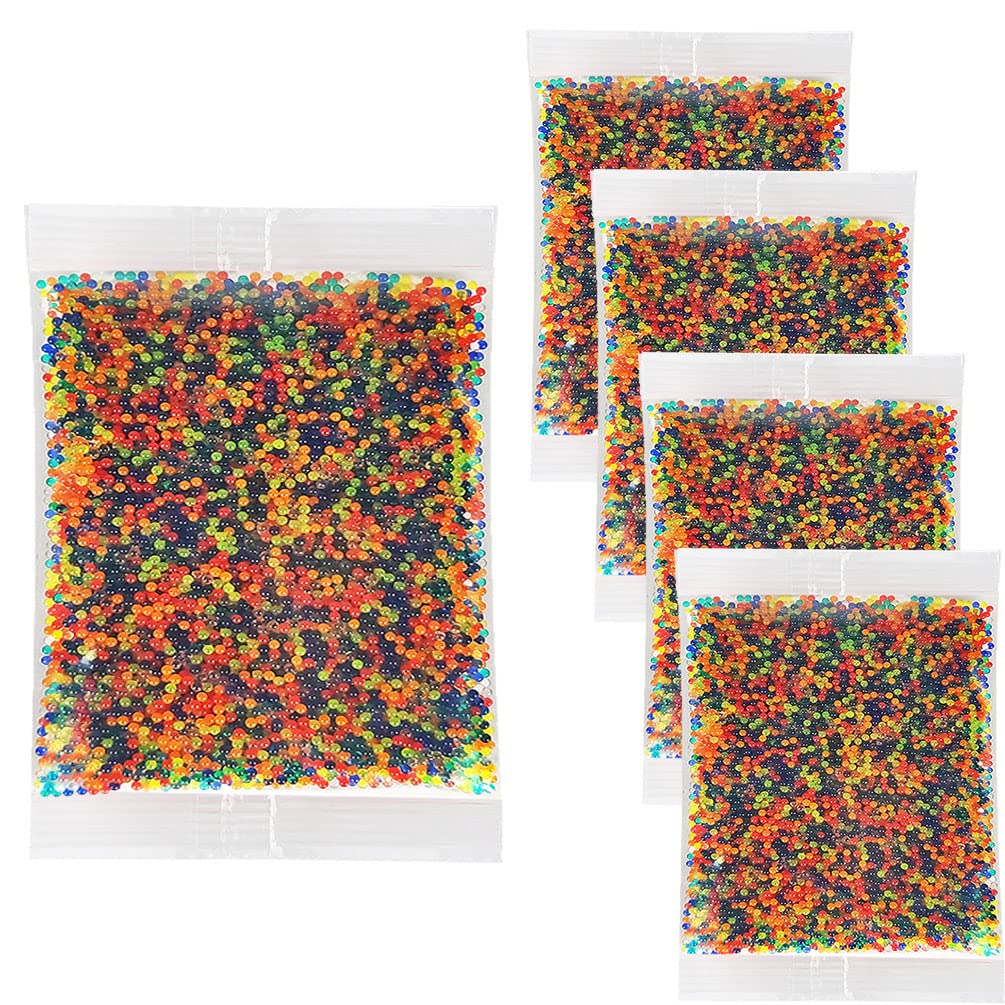 Gel Blaster Ammo Refill - 7-8mm Water Beads for Splatter Ball Guns | 20K/50K/100K Pack | Non-Toxic Gel Bullets for Outdoor Shooting Games & Backyard Battles