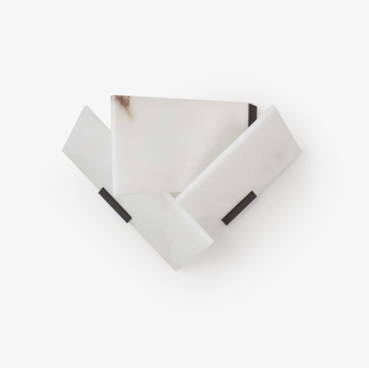 Fly Alabaster Sconce - Elegant Wall Light Fixture for Bedroom, Living Room & Hallway | Dimmable LED Wall Sconce with Natural Stone Finish | Perfect for Home Decor & Ambient Lighting