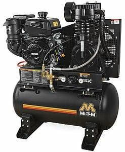30 Gallon Two Stage Gasoline Air Compressor - ABS 14K 30H - Heavy Duty for Construction, Auto Repair & Industrial Use