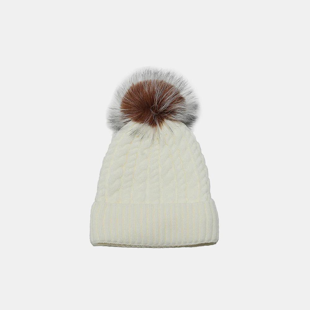 Cozy Cable Knit Winter Hat with Soft Pom Pom - Warm Beanie for Women & Men - Perfect for Skiing, Snowboarding & Cold Weather Activities