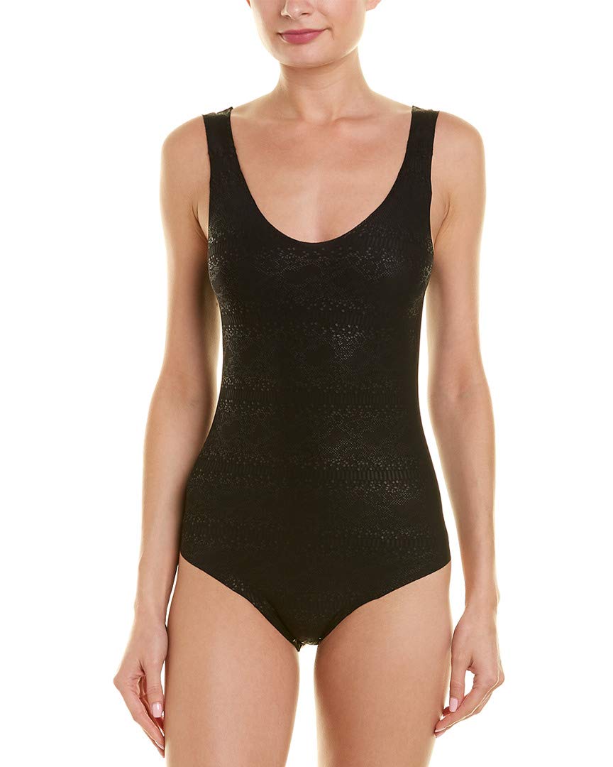 Commando Tank Bodysuit BDS09 - Black Mamba - Large - Women's Sexy Stretch Bodysuit for Clubwear & Lingerie | Perfect for Night Out, Date Night & Boudoir Photography