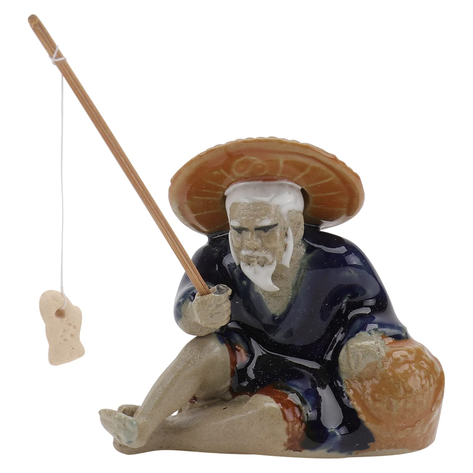 Cabilock Miniature Fisherman Figurines - Handcrafted Resin Fishing Decor for Aquarium, Fish Tank, Bonsai & Home Decoration | Perfect for Fishing Enthusiasts & Aquatic Theme Displays