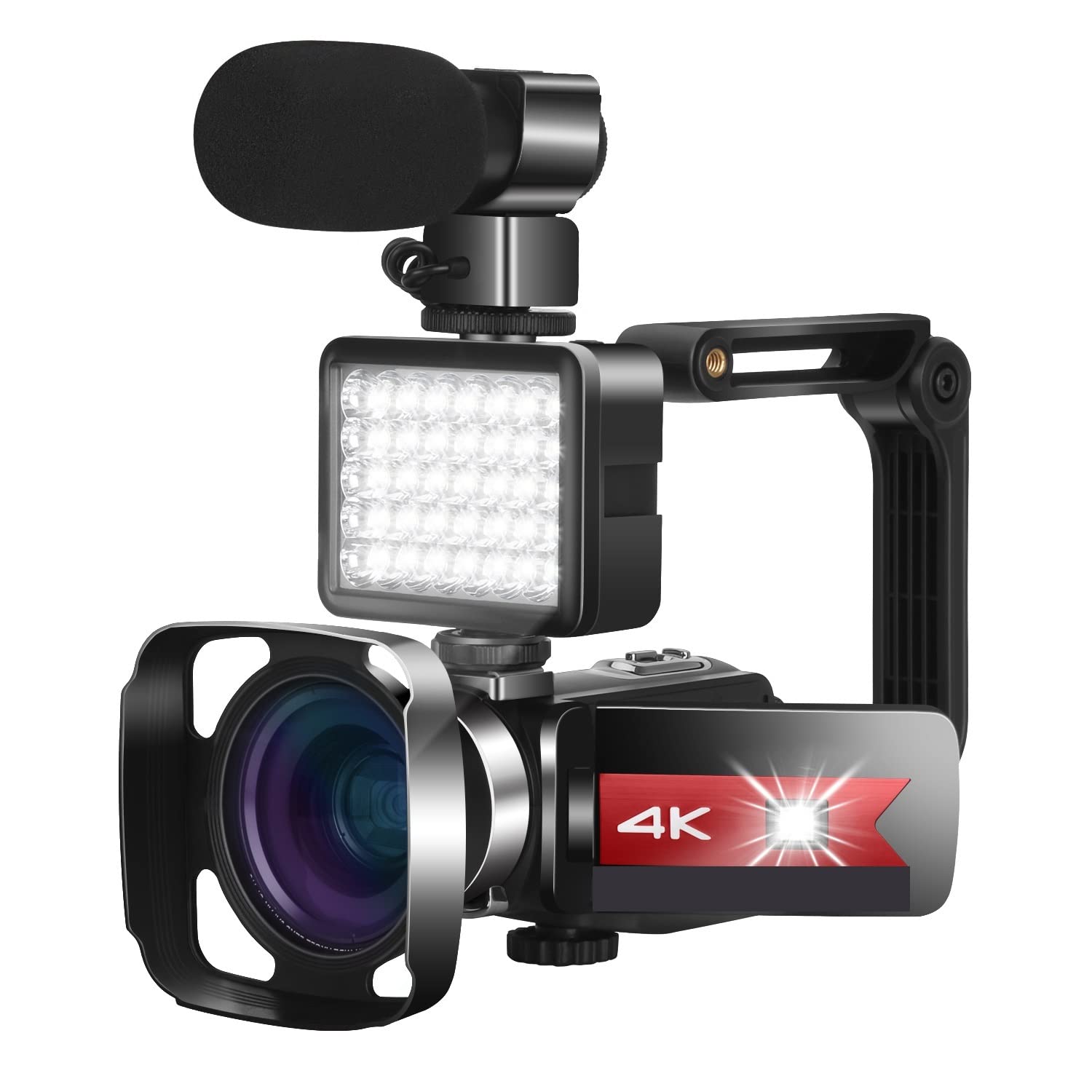 BODORME 4K 56MP Video Camera with Night Vision & 16X Zoom - Perfect for Vlogging & Live Streaming