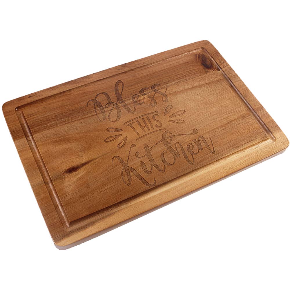 HomeLove Inc. Rustic Farmhouse Engraved Wood Cutting Board - Funny Cook Lover Gift, Chef & Housewarming Decor for Kitchen, Dining & Entertaining